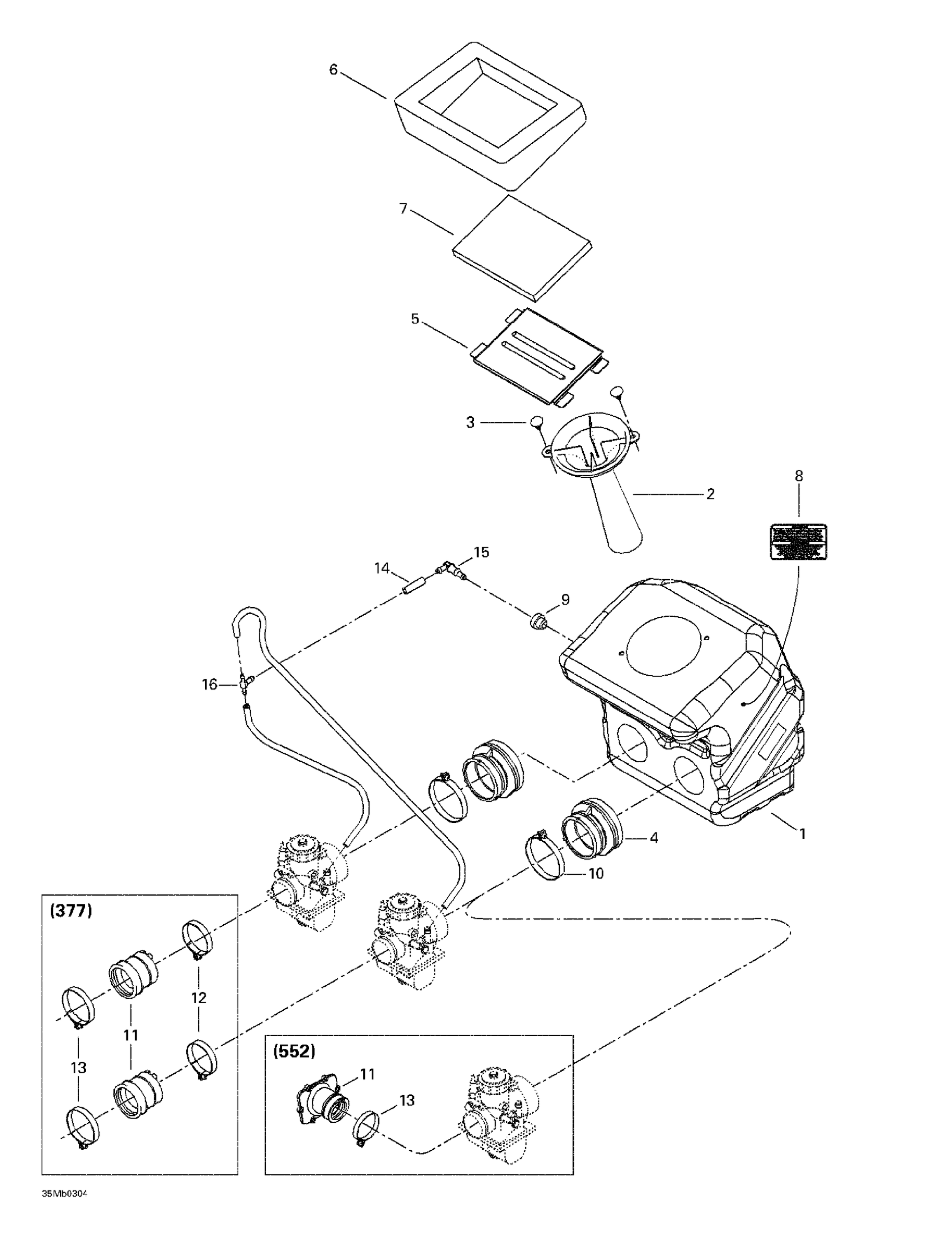 Схема узла: Air Intake System