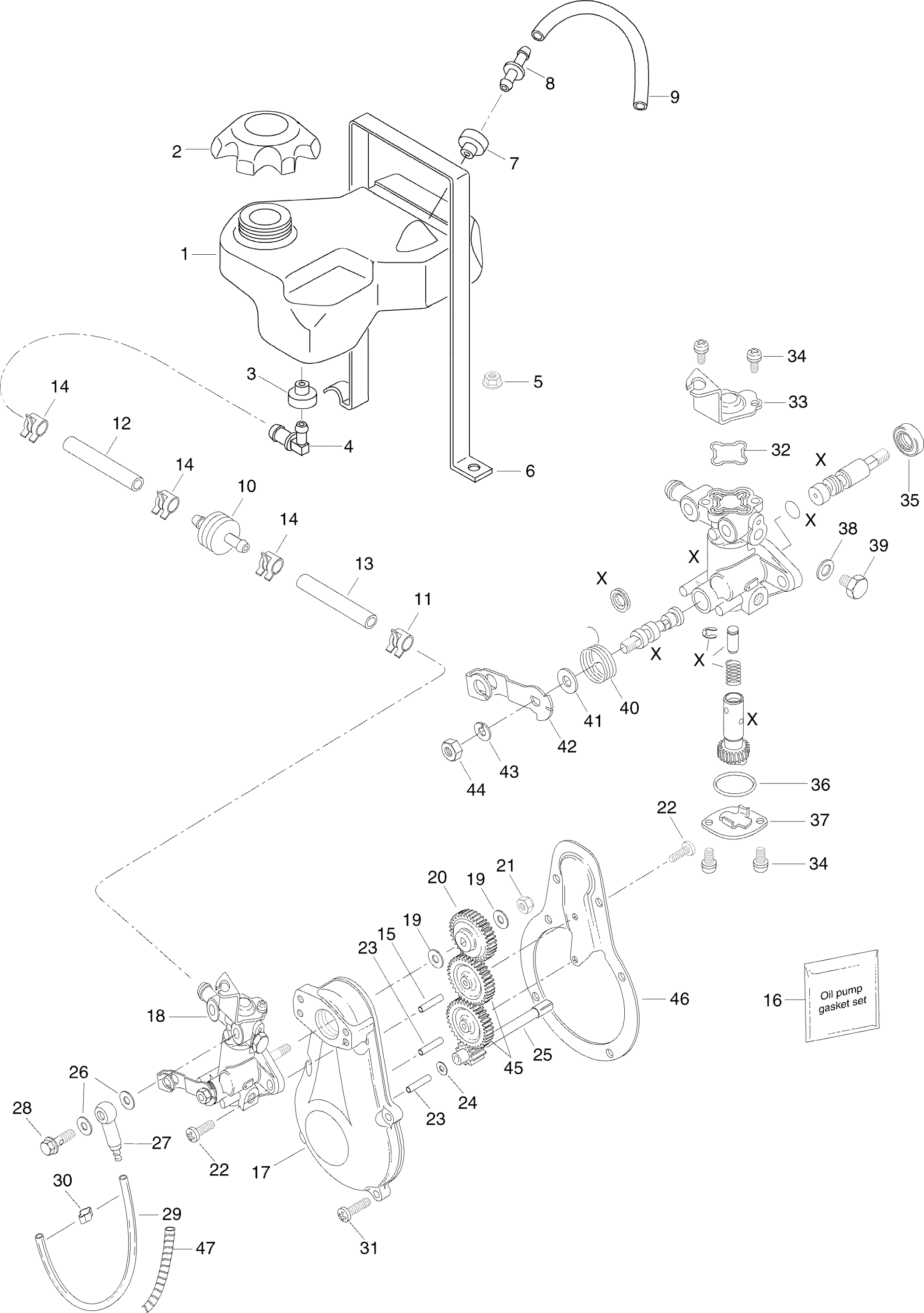 Схема узла: Oil Injection System