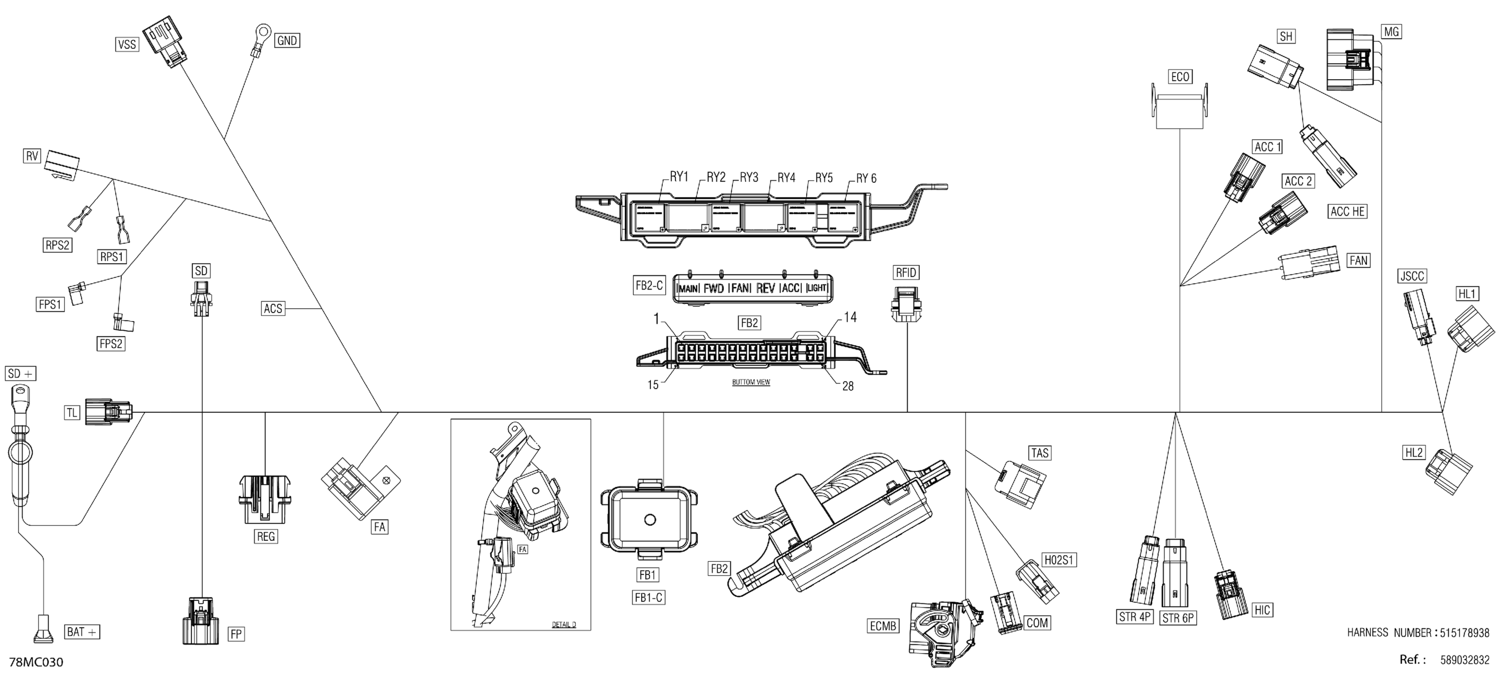 Electric - Main Harness - 515178938