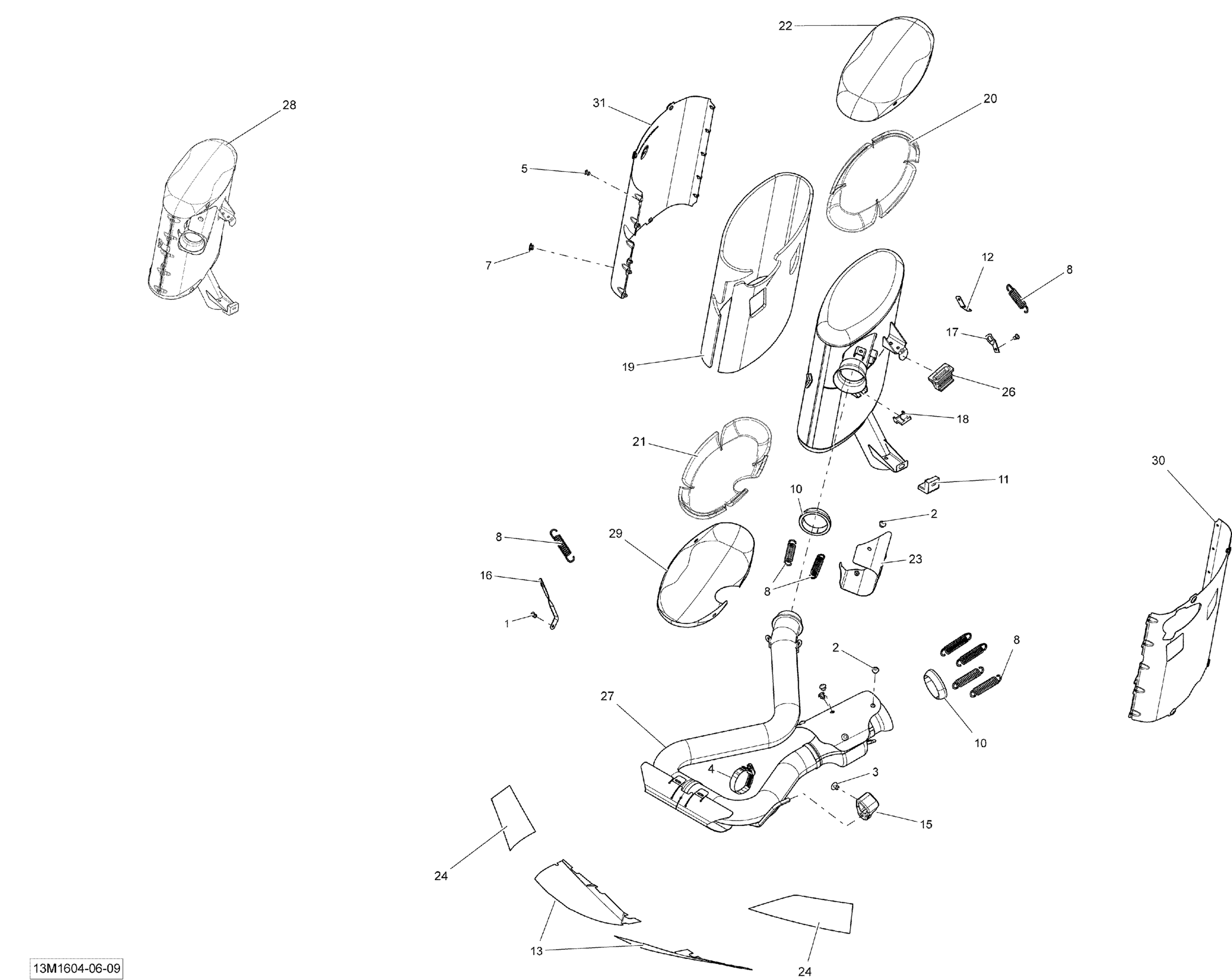 Exhaust System - 1200 4TEC