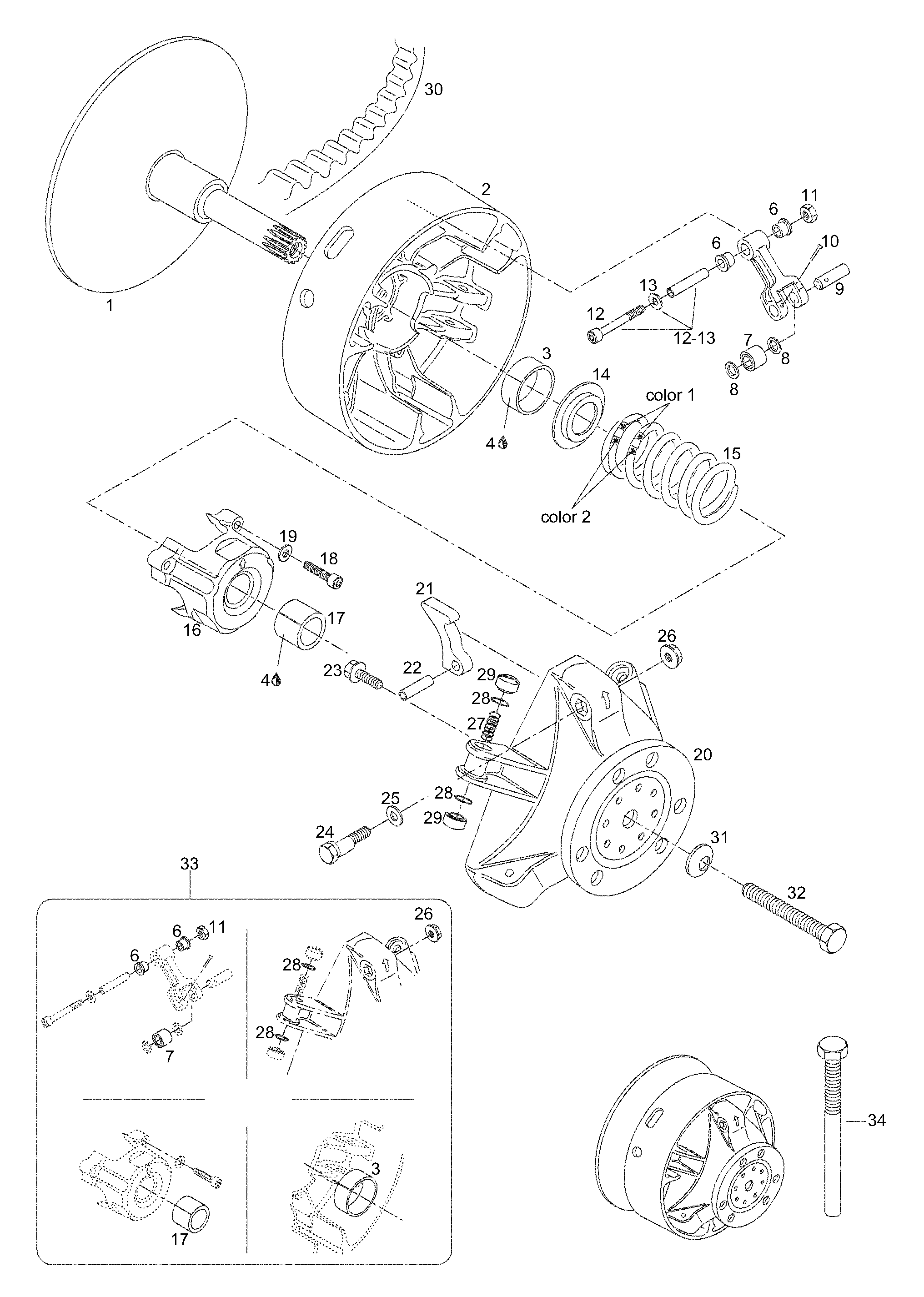 Схема узла: Clutch