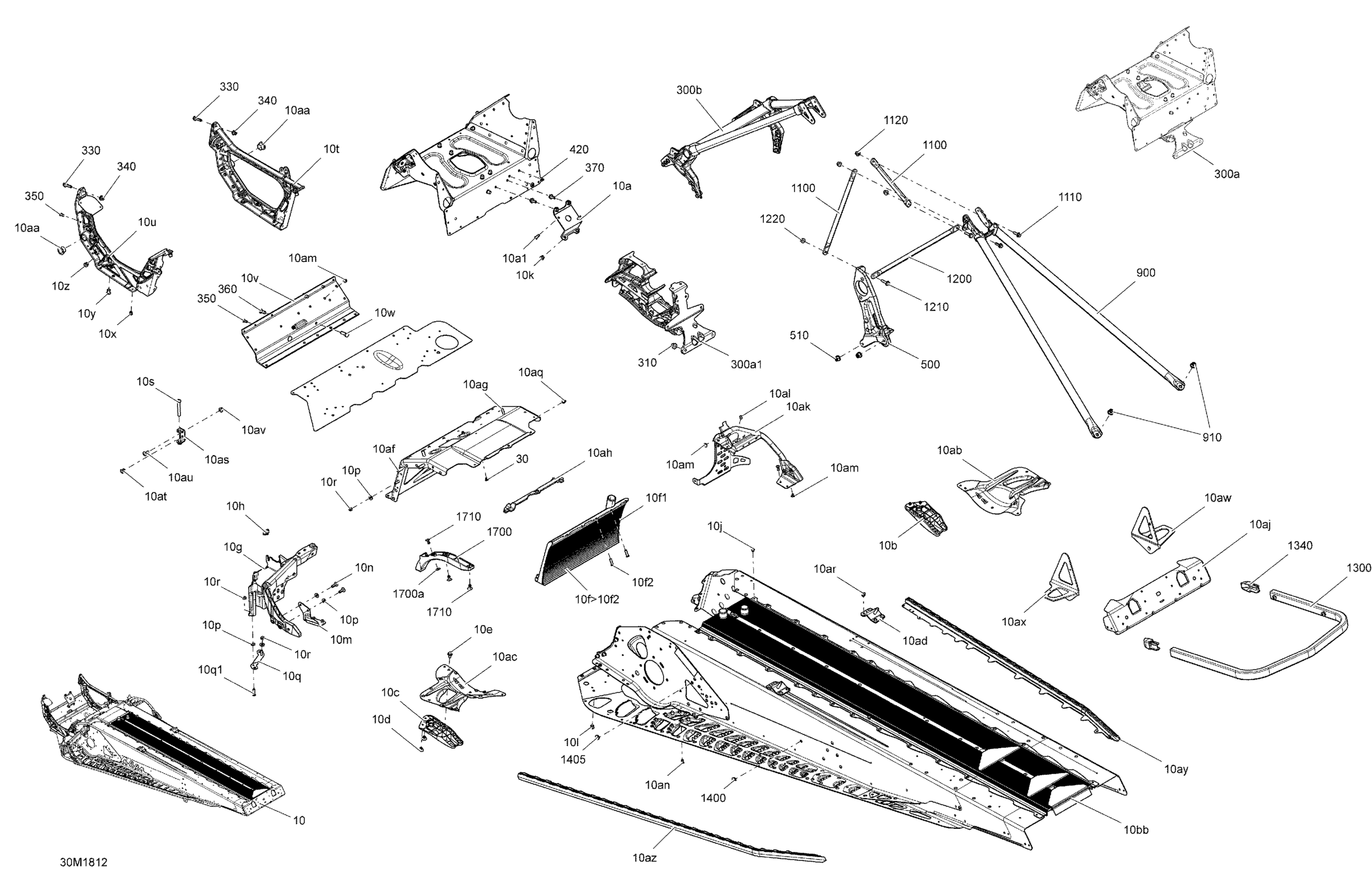 Схема узла: Frame MXZ - 600 CARB
