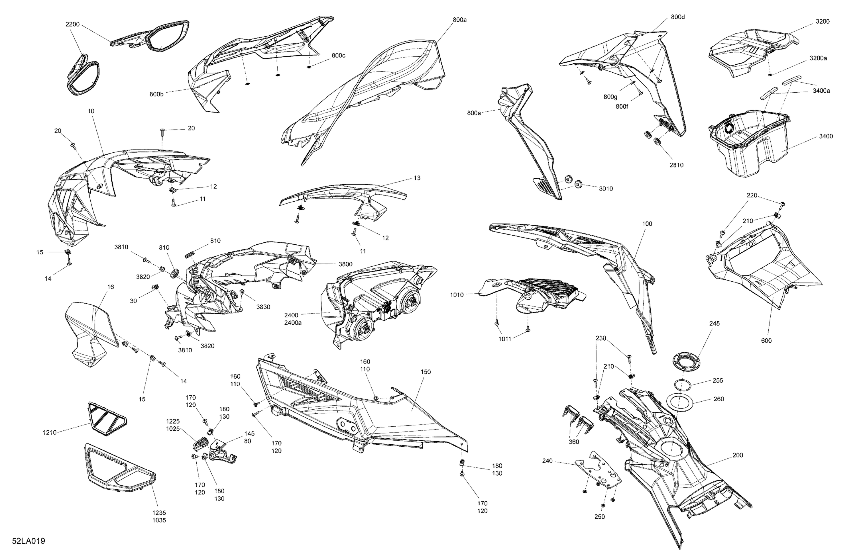 Body - Hood Section and WindShield