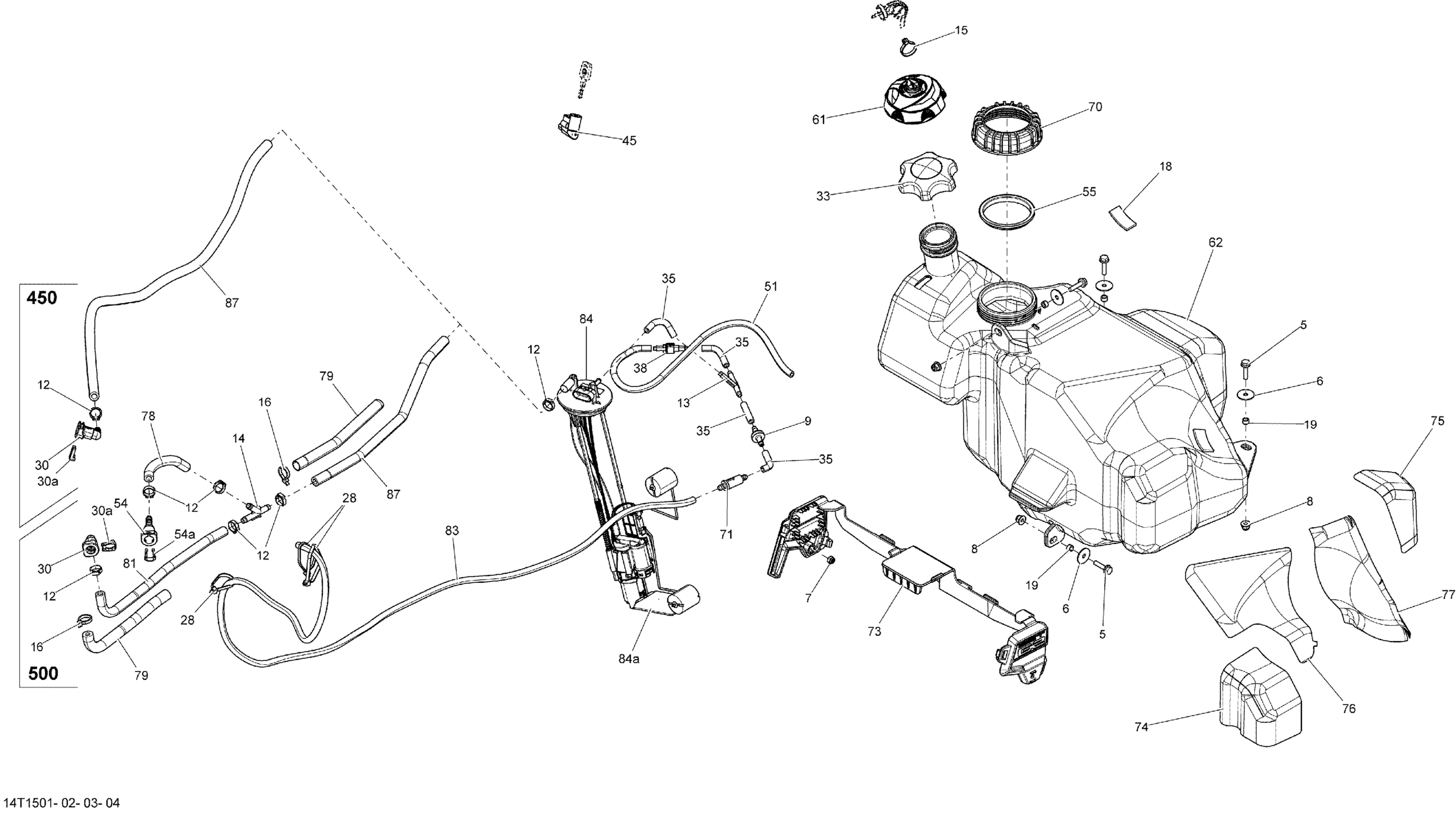 Схема узла: Fuel System _14T1504