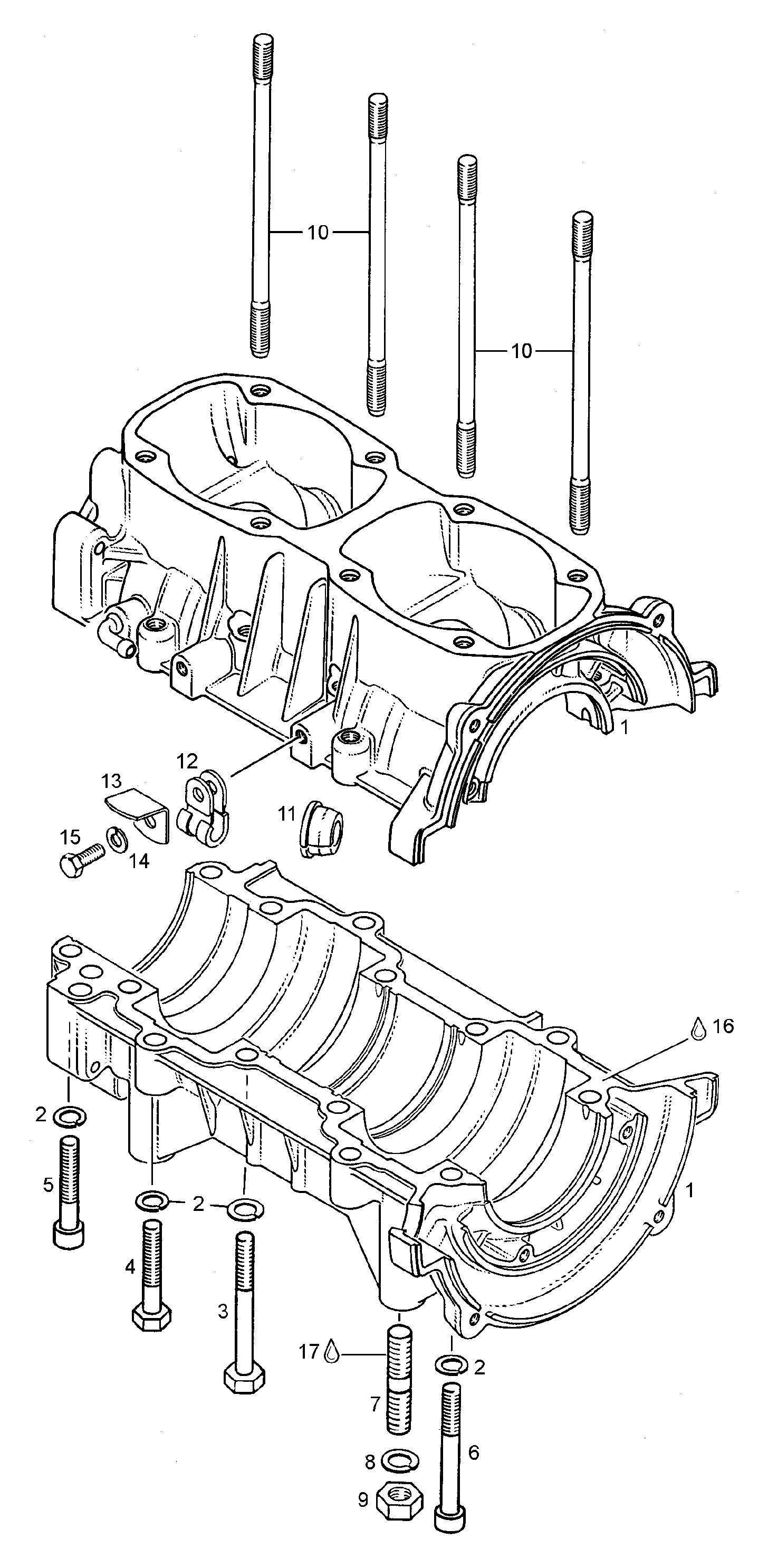 Схема узла: Crankcase
