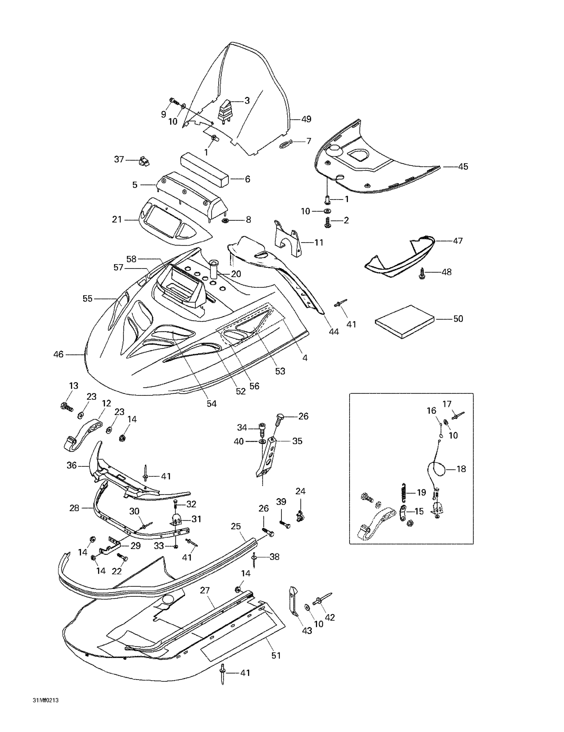 Схема узла: Cab, Console, Seat 2
