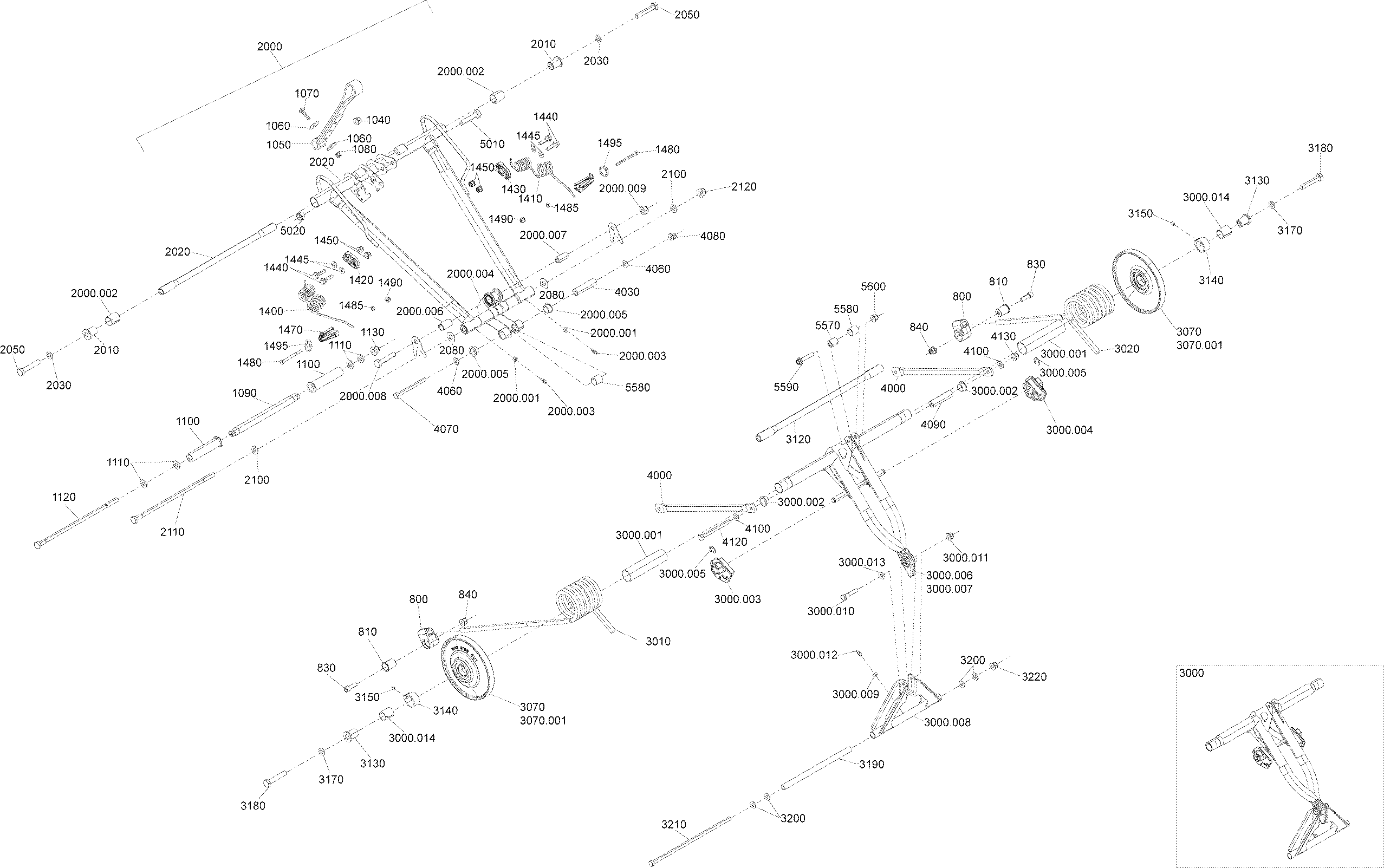 Схема узла: Rear Suspension Summit - Package SP - Superior