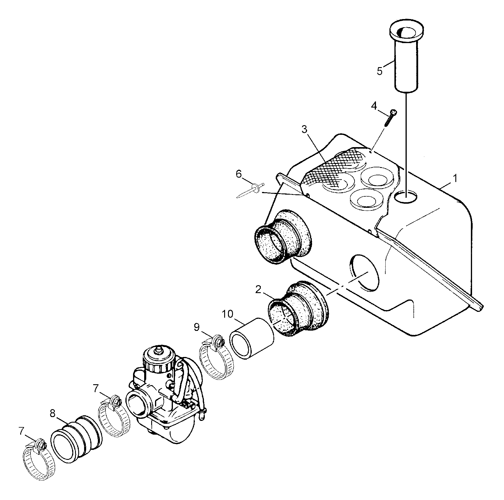 Схема узла: Air Silencer