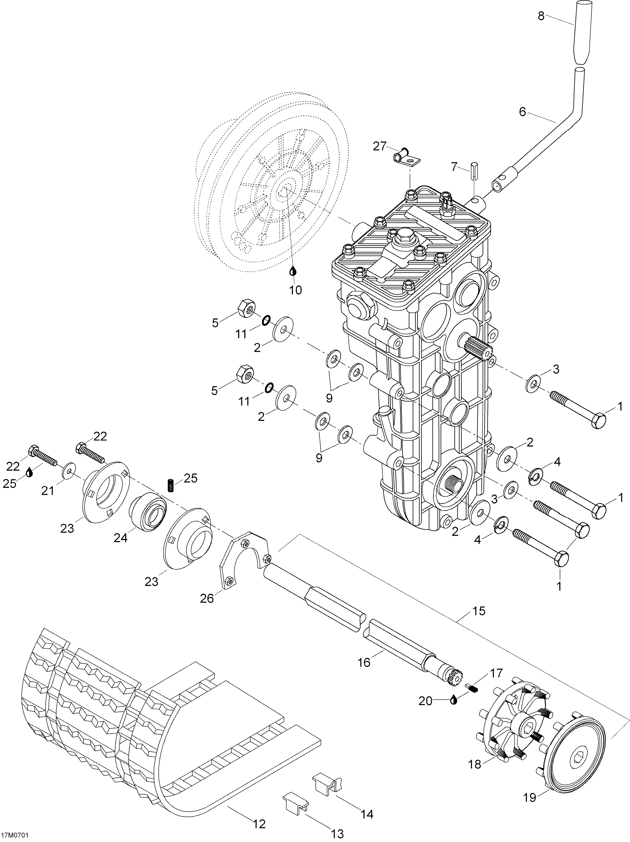 Схема узла: Drive System 600 SUV