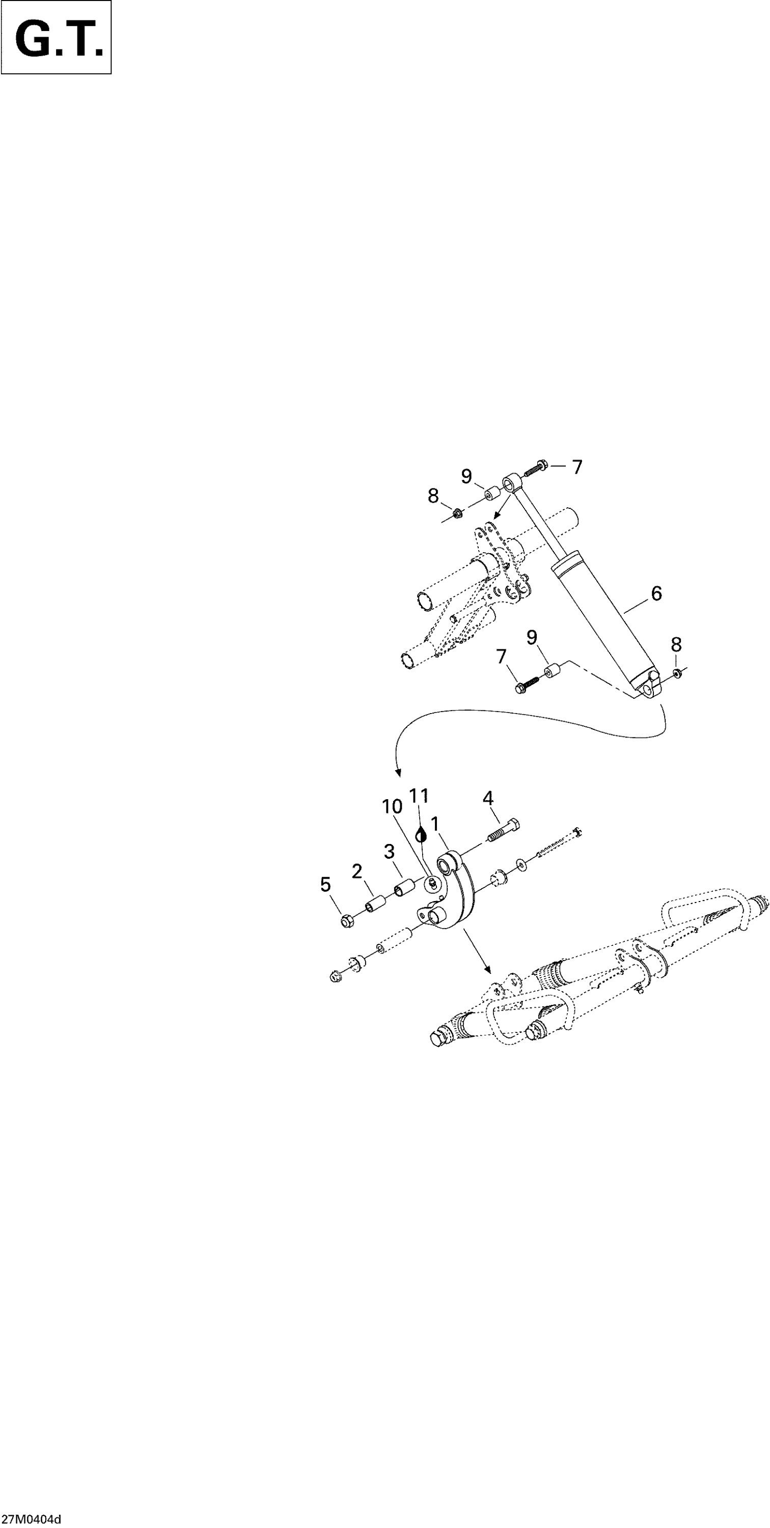 Схема узла: Rear Shock GT
