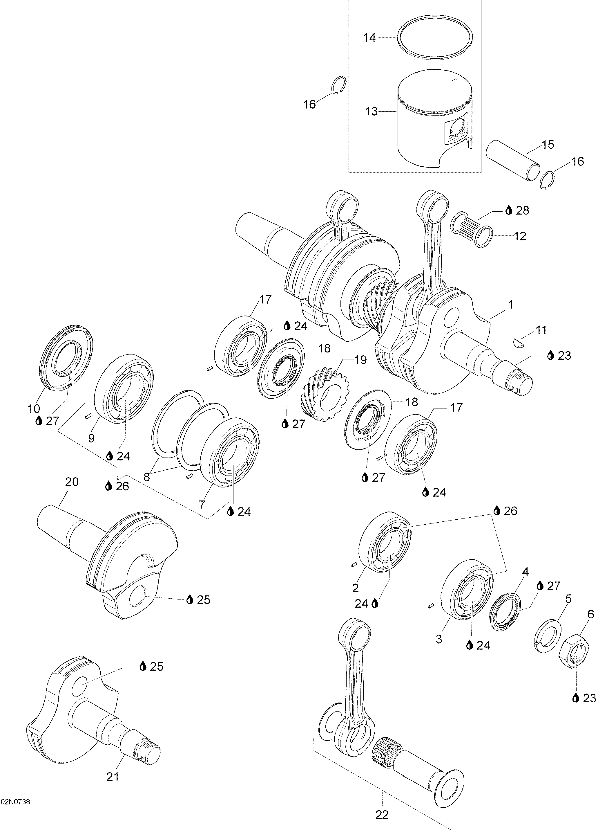 Crankshaft And Pistons