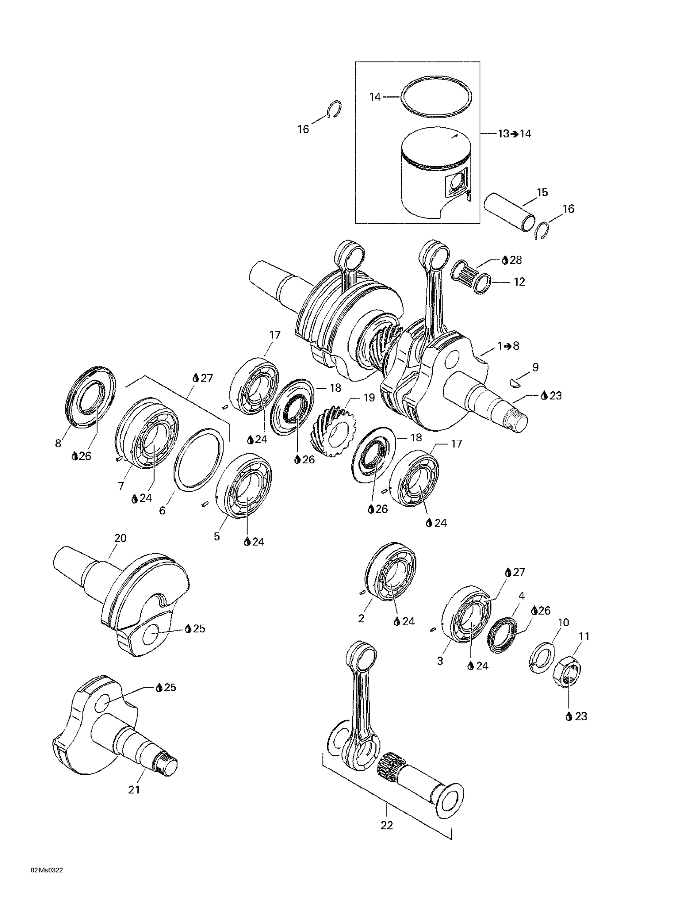 Crankshaft And Pistons