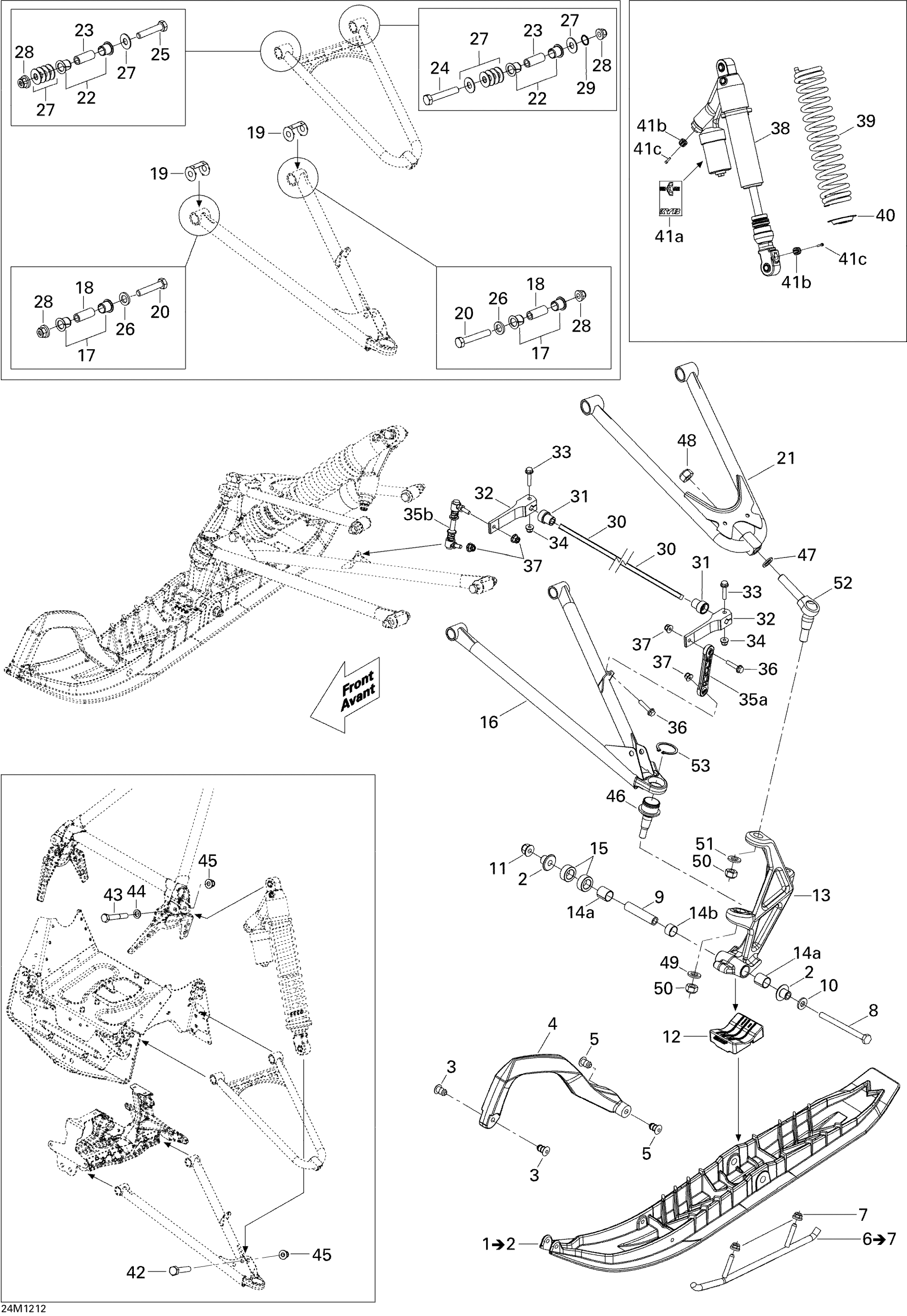 Front Suspension And Ski