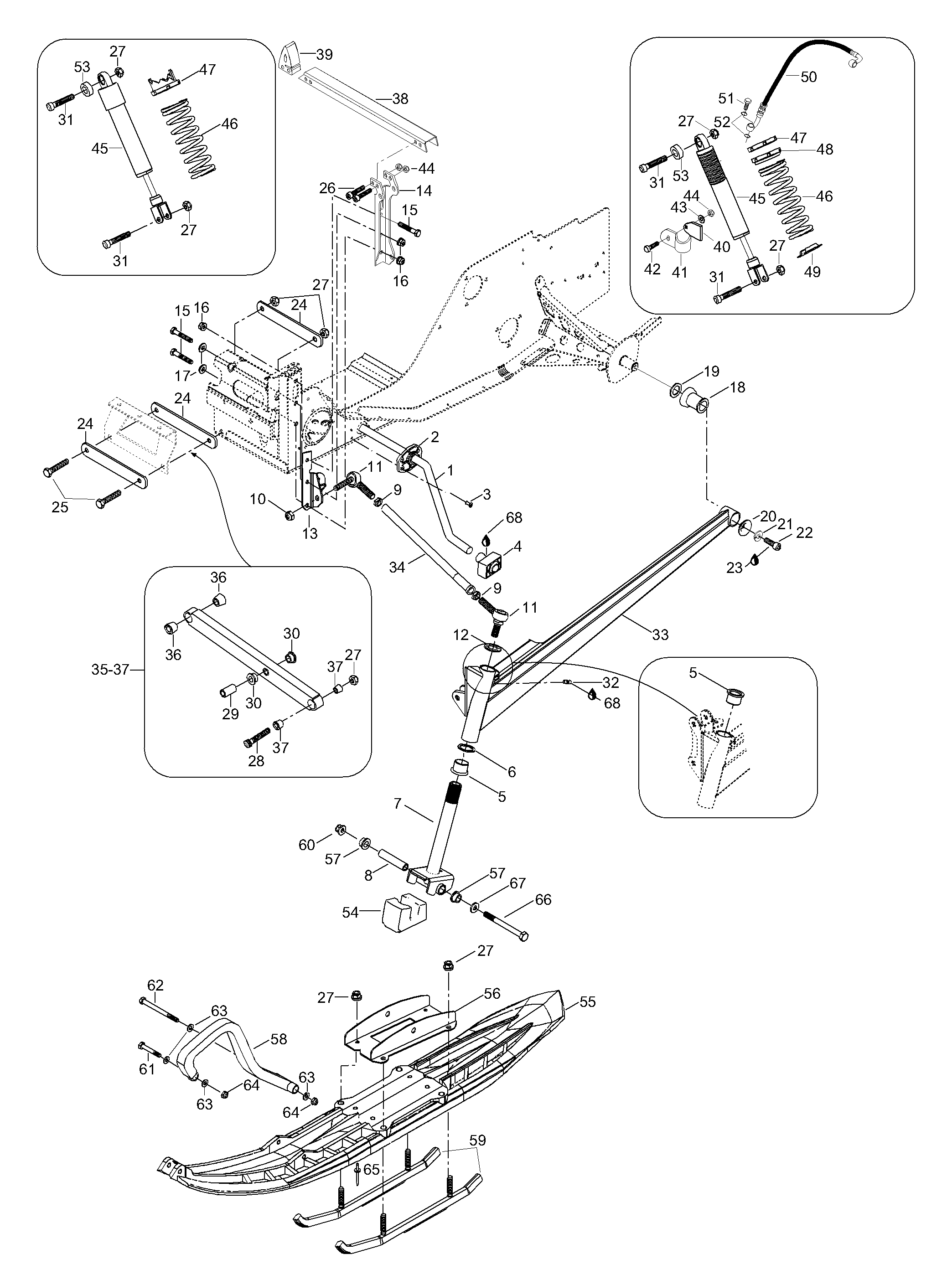 Схема узла: Front Suspension