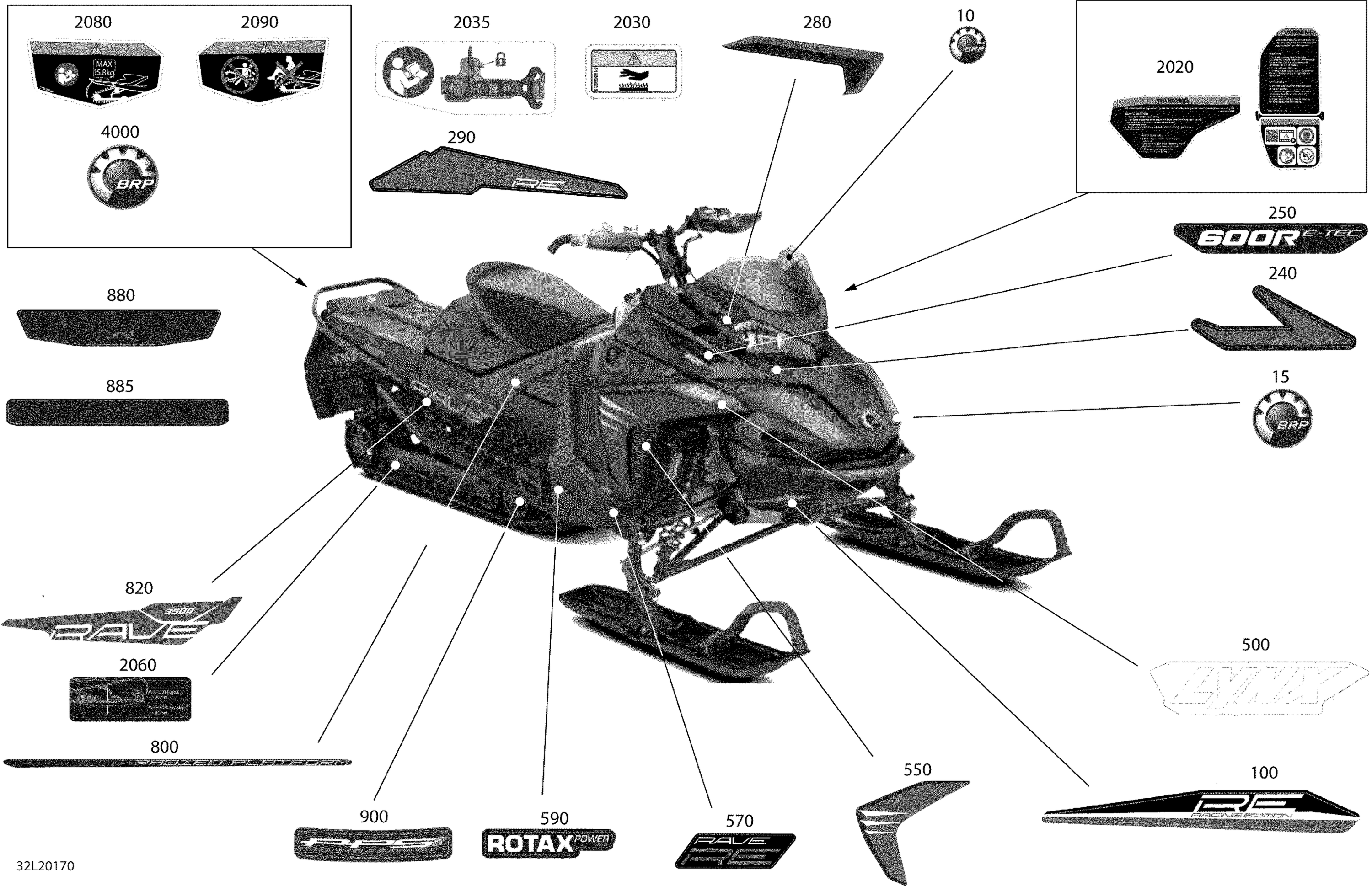 Схема узла: Body - Decals - RE 3500