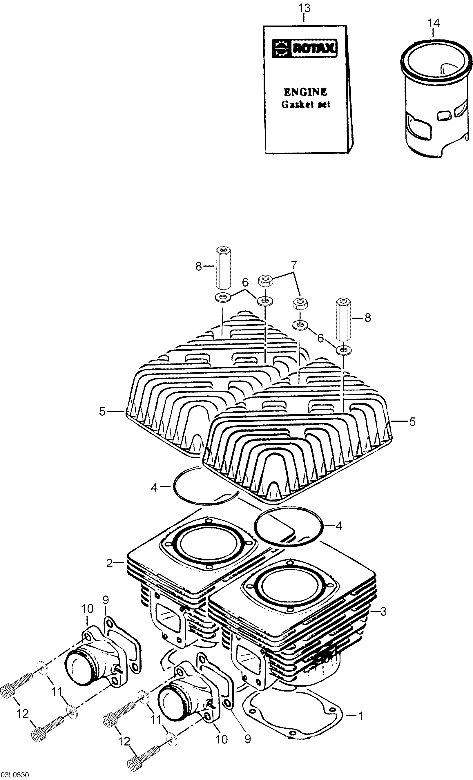 Схема узла: Cylinder And Cylinder Head