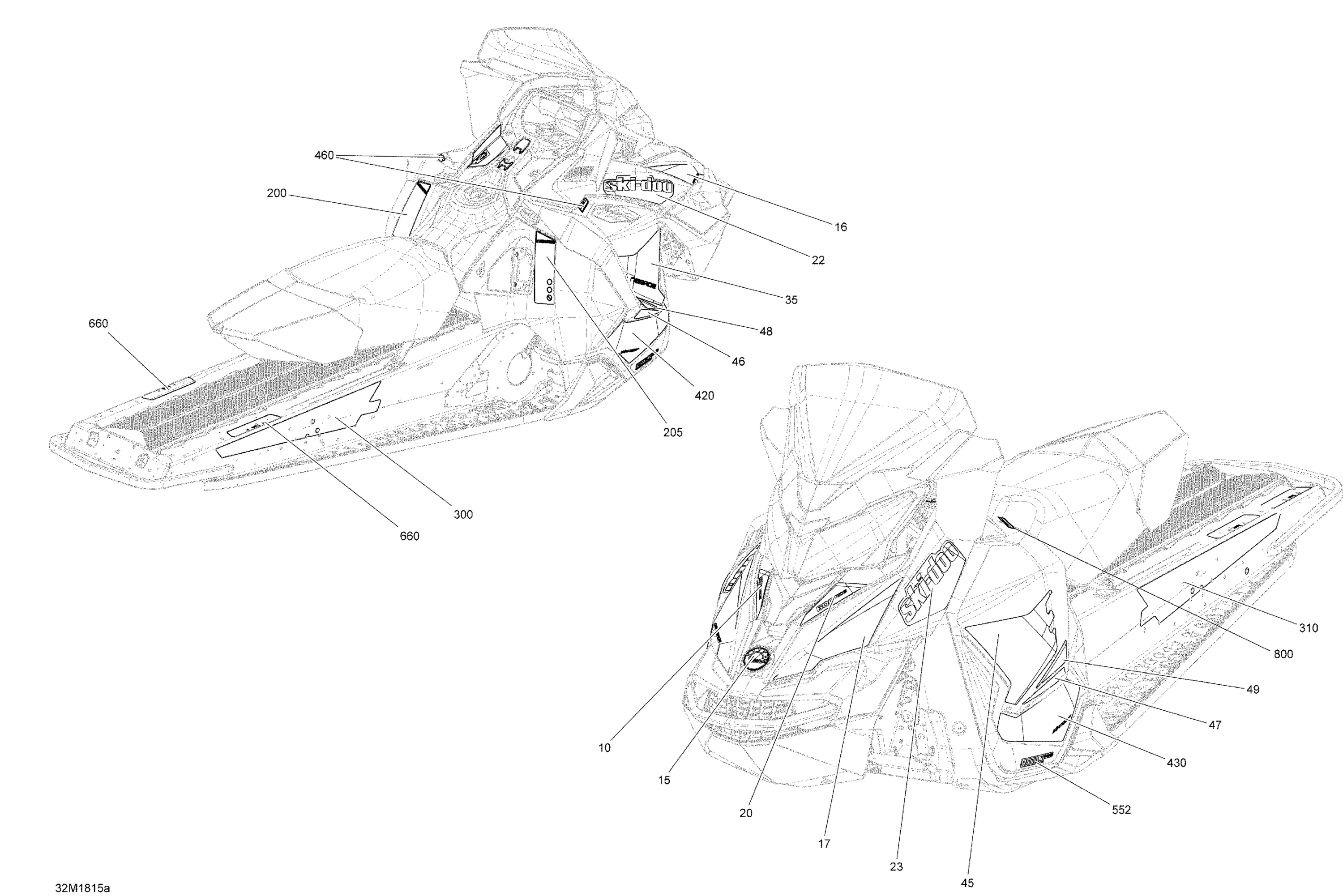 Decals MXZ - 600HO E-TEC - Package TNT
