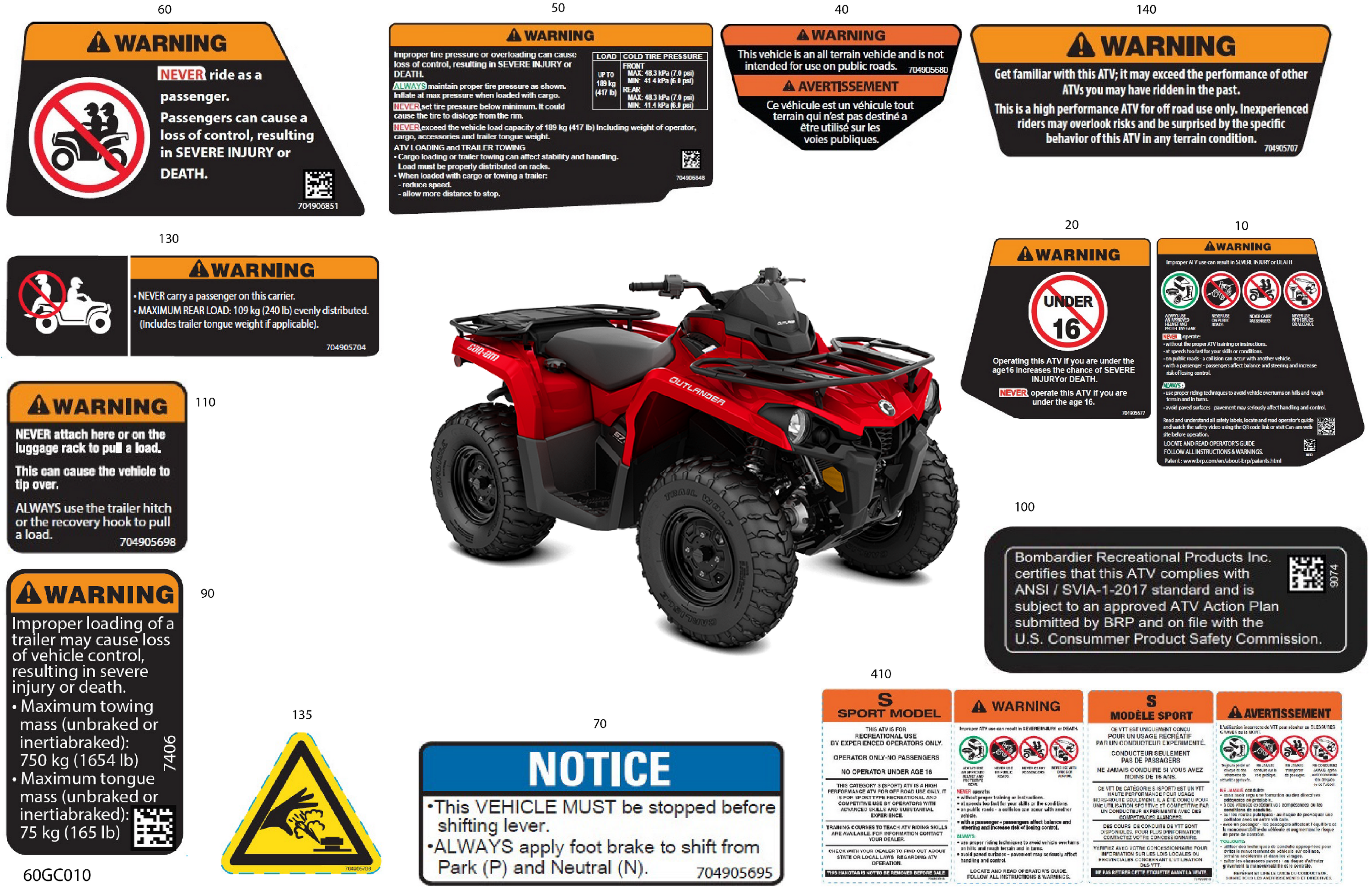 Схема узла: Body - Warning Decals