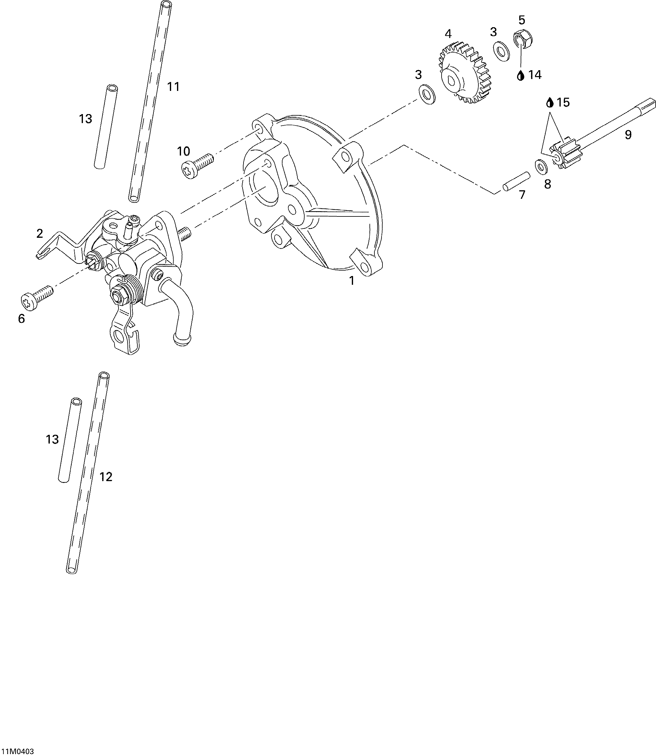 Схема узла: Oil Injection System SKANDIC 550F