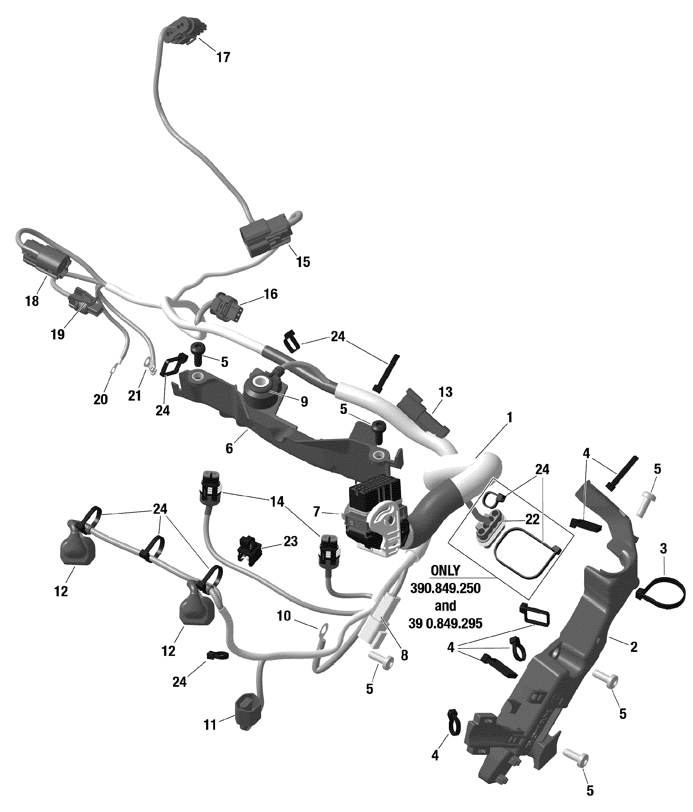 Схема узла: Engine Harness