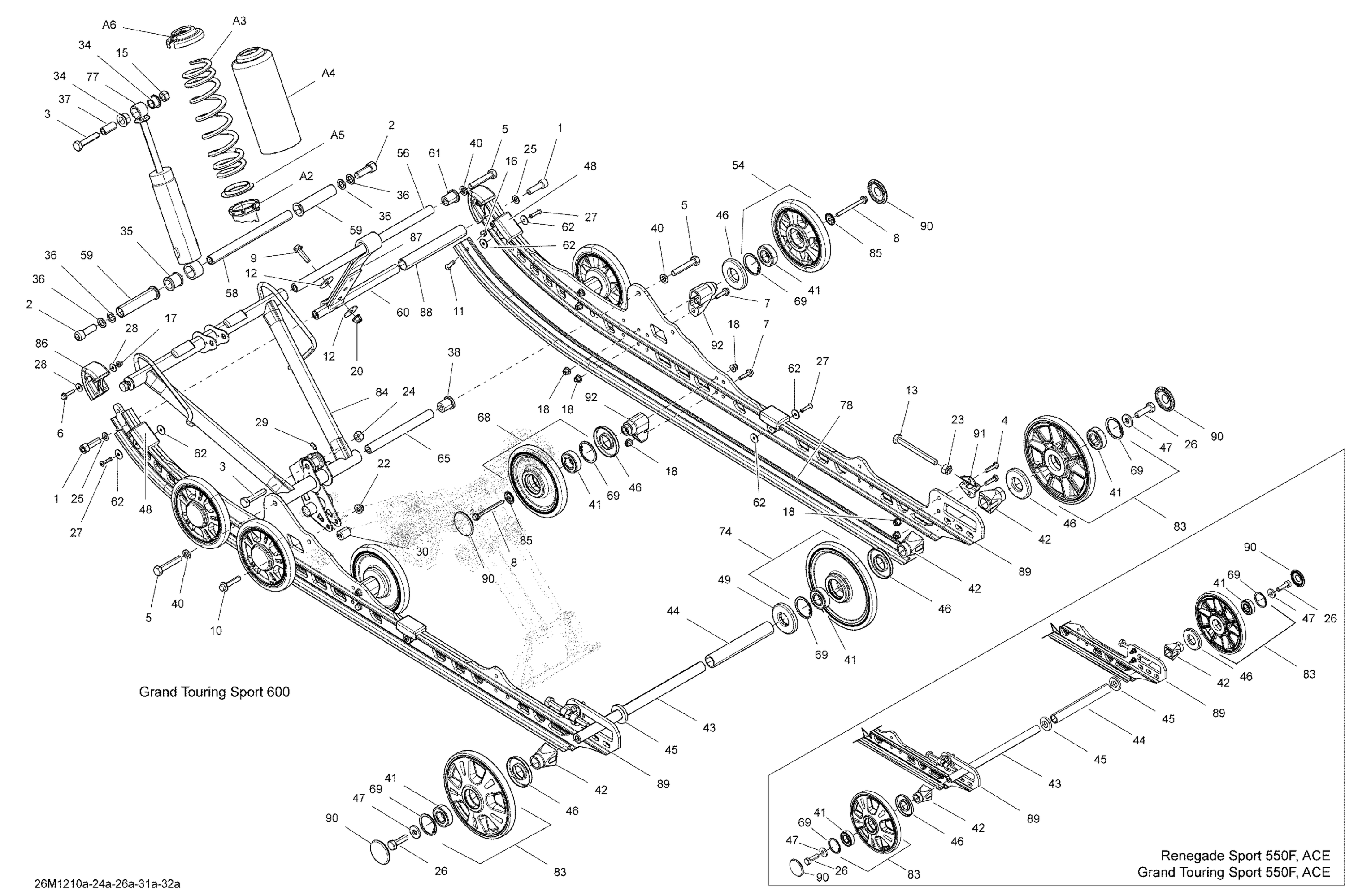 Rear Suspension Base And Front Arm