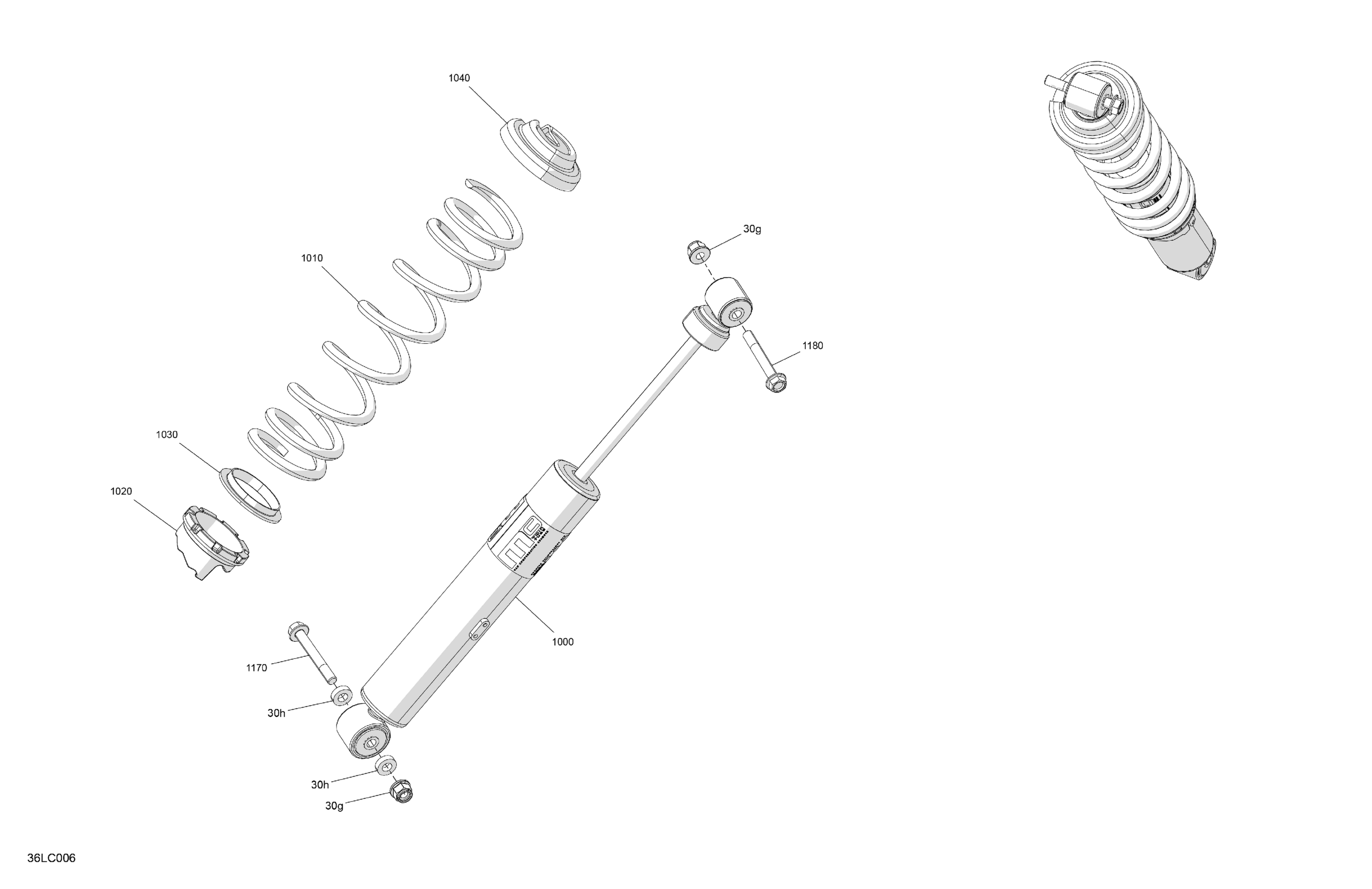 Схема узла: Suspension - Front Shocks