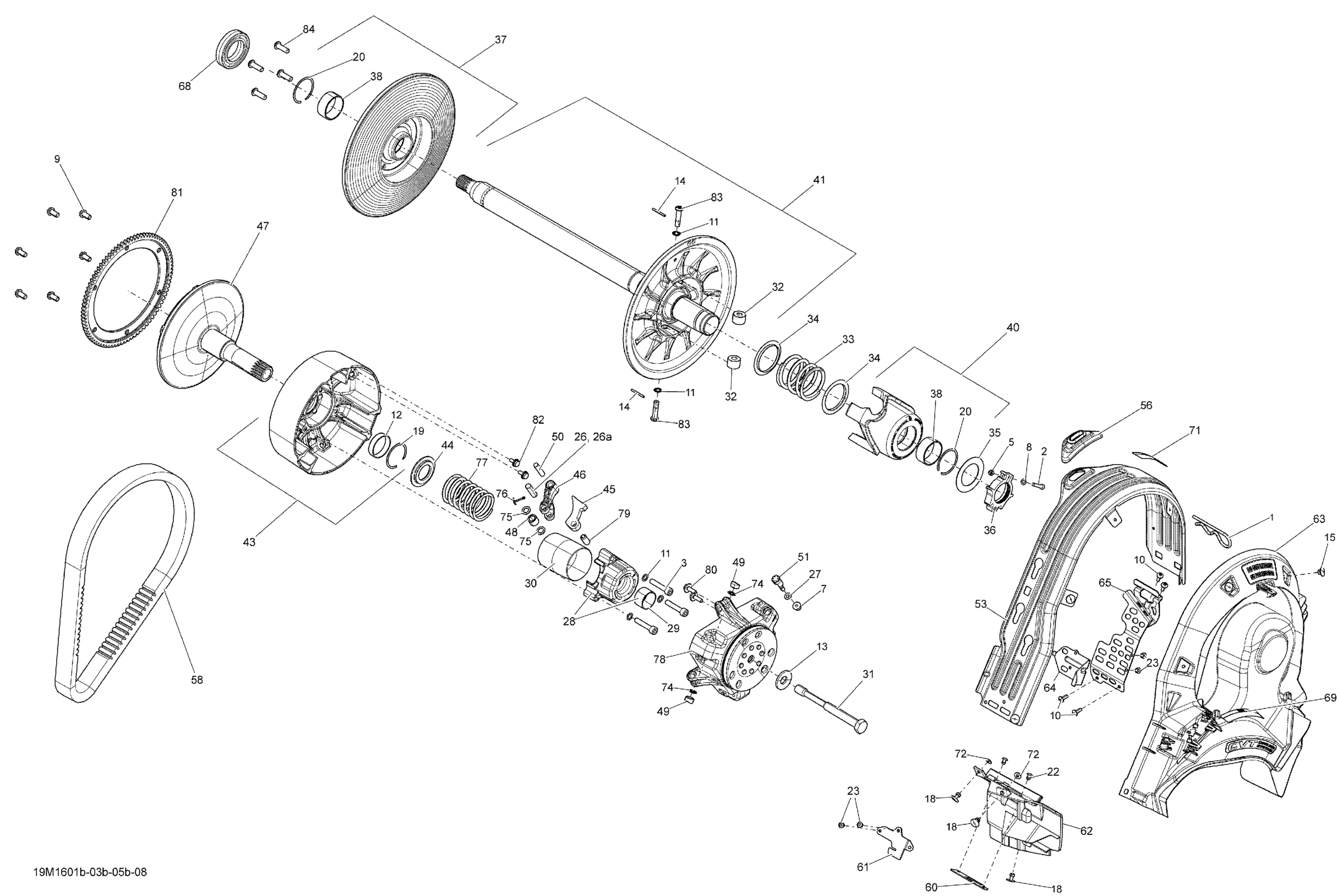 Pulley System - 600HO ETEC