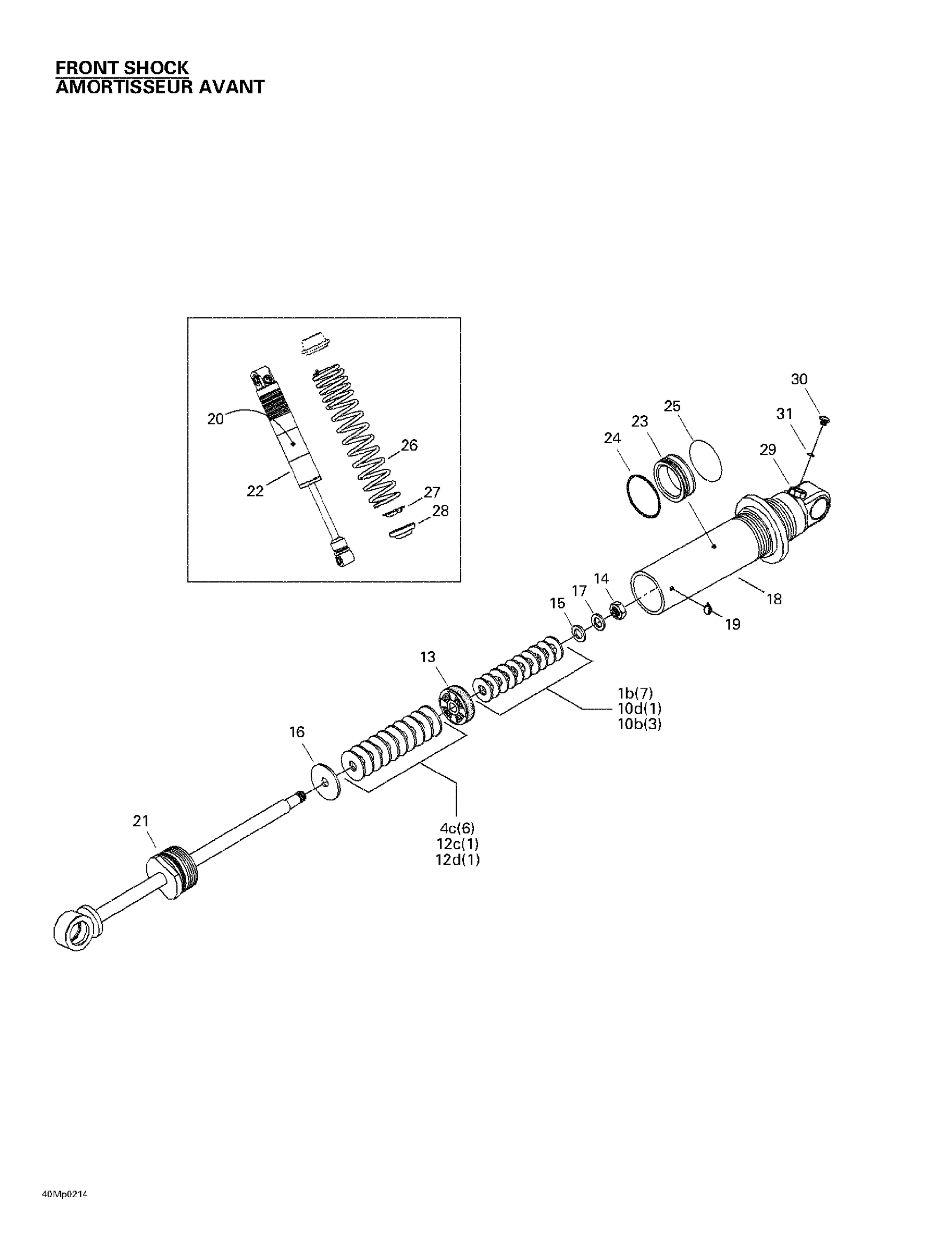 Front Take Apart Shocks