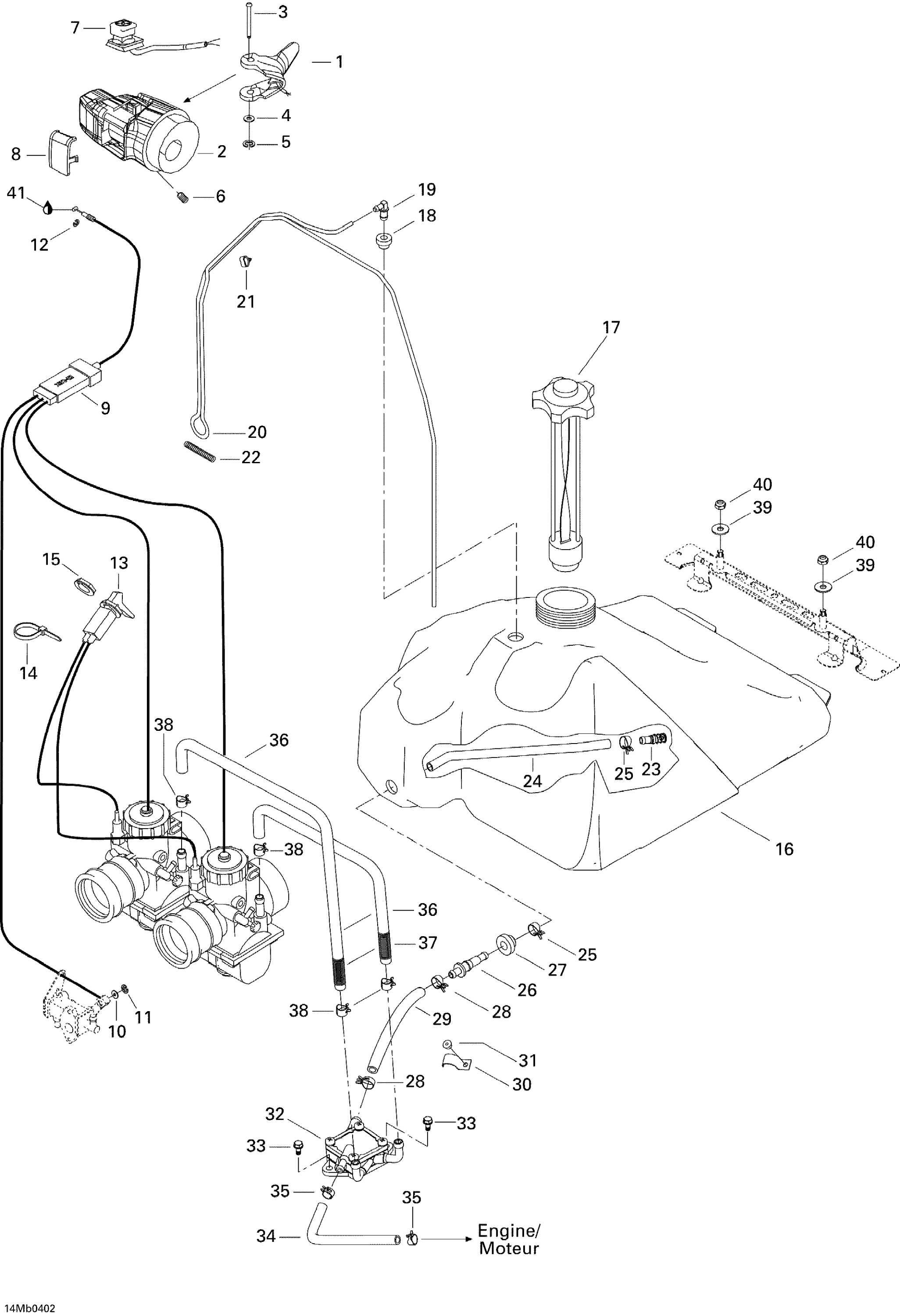 Схема узла: Fuel System (380F)