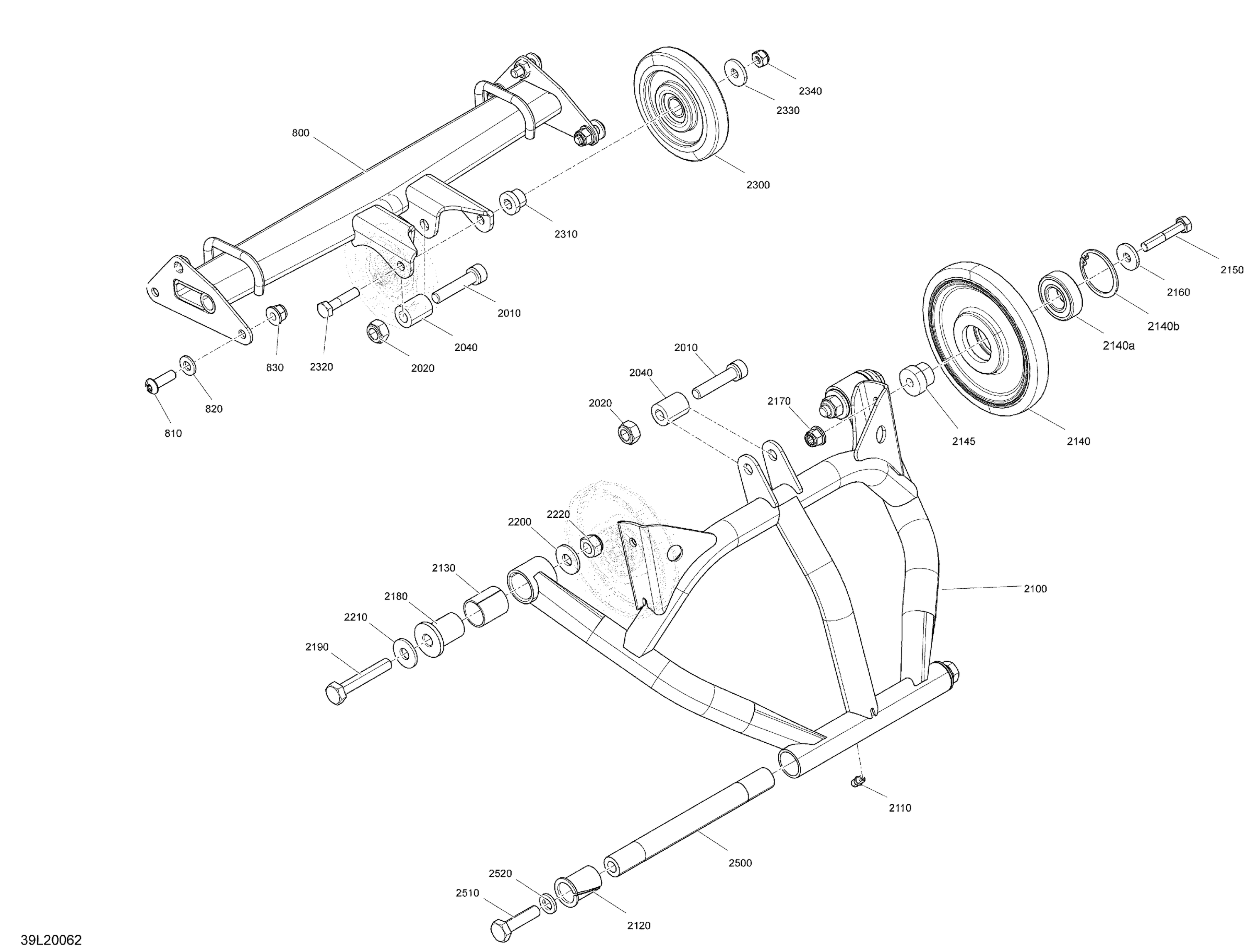 Схема узла: Suspension, Rear - Upper Section