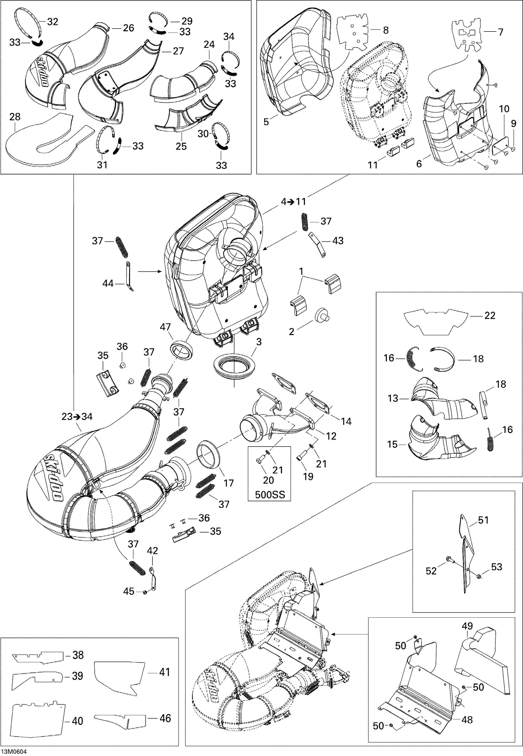 Схема узла: Exhaust System 593