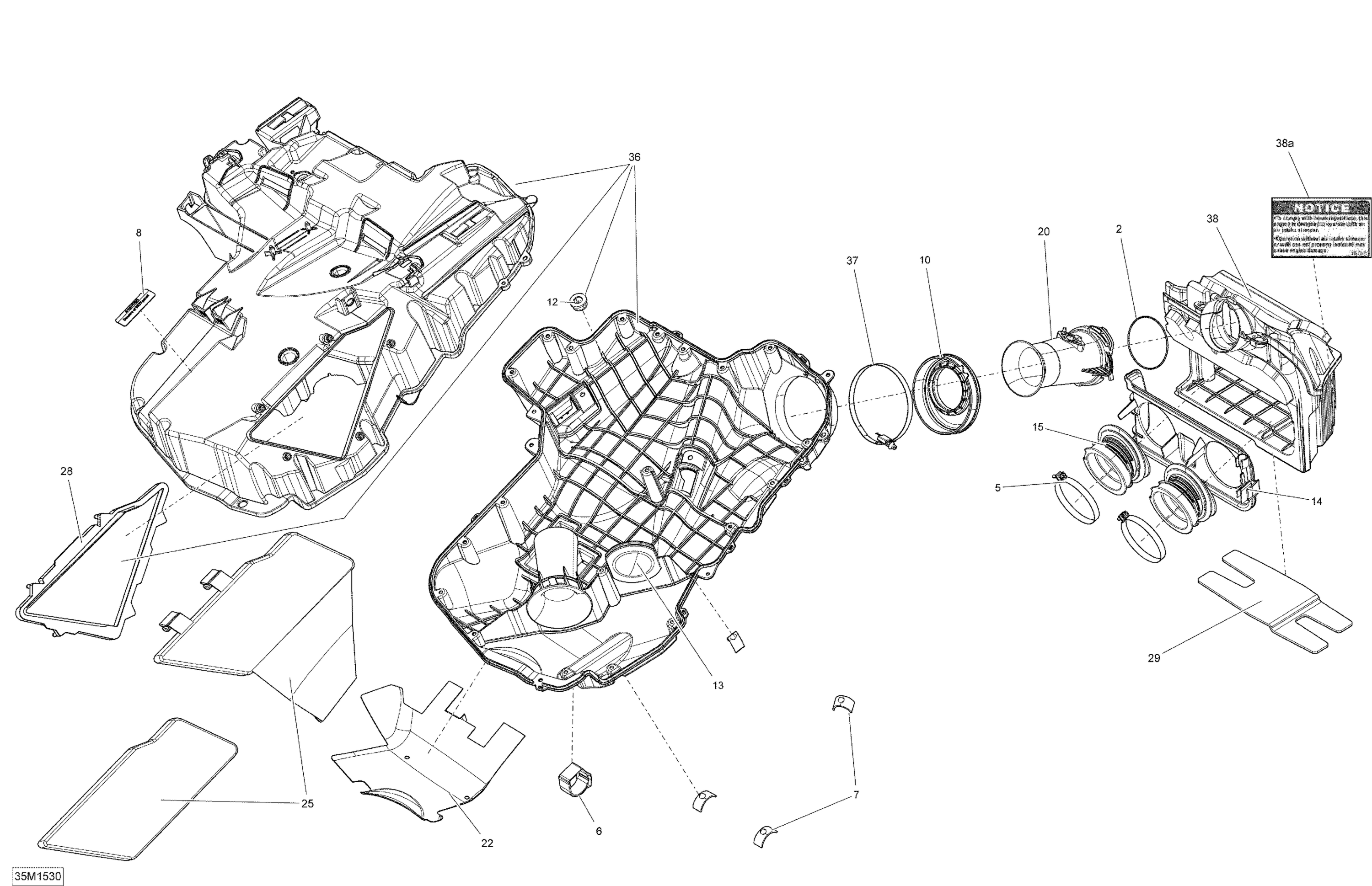 Схема узла: Air Intake System _35M1530