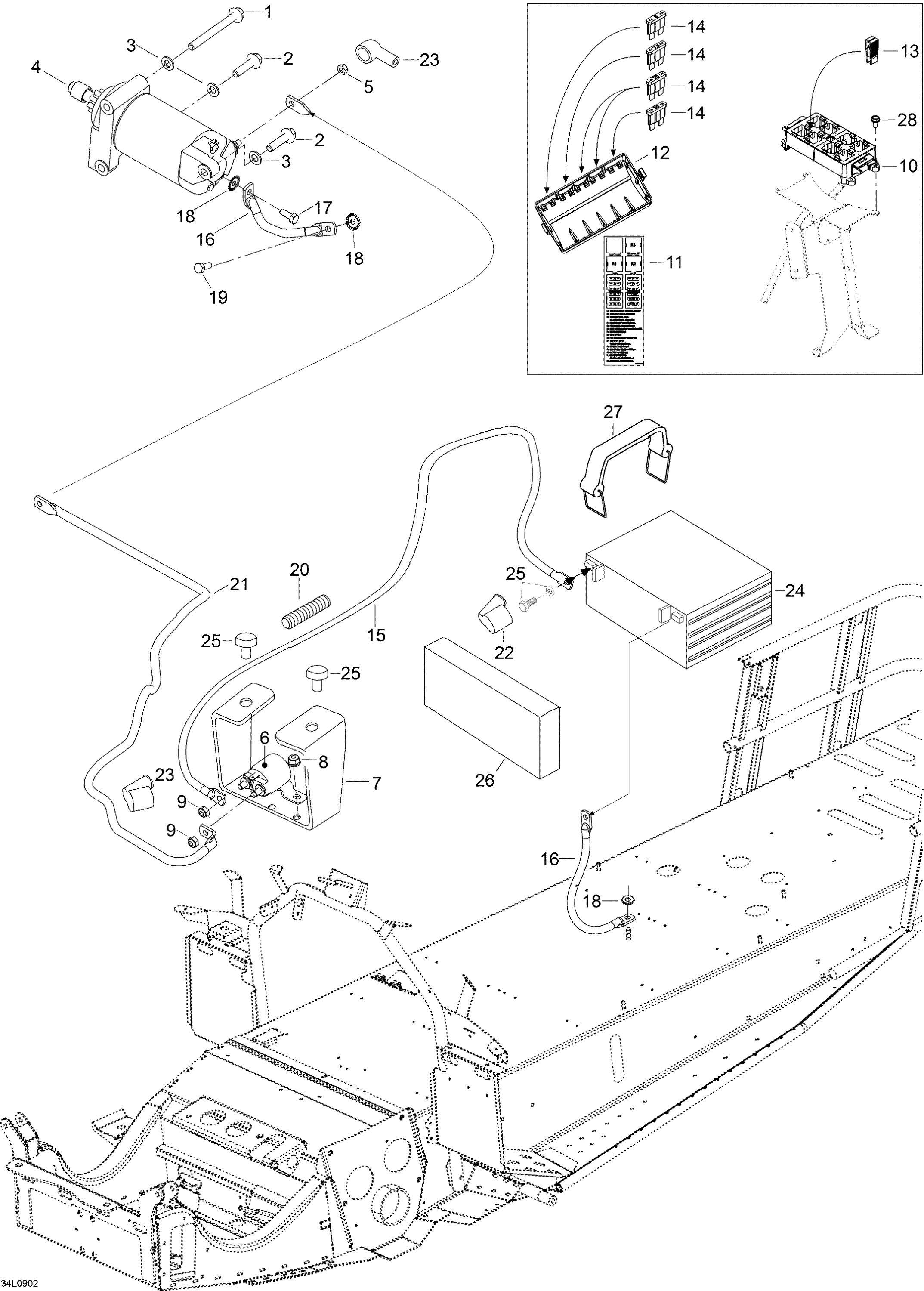 Battery And Starter
