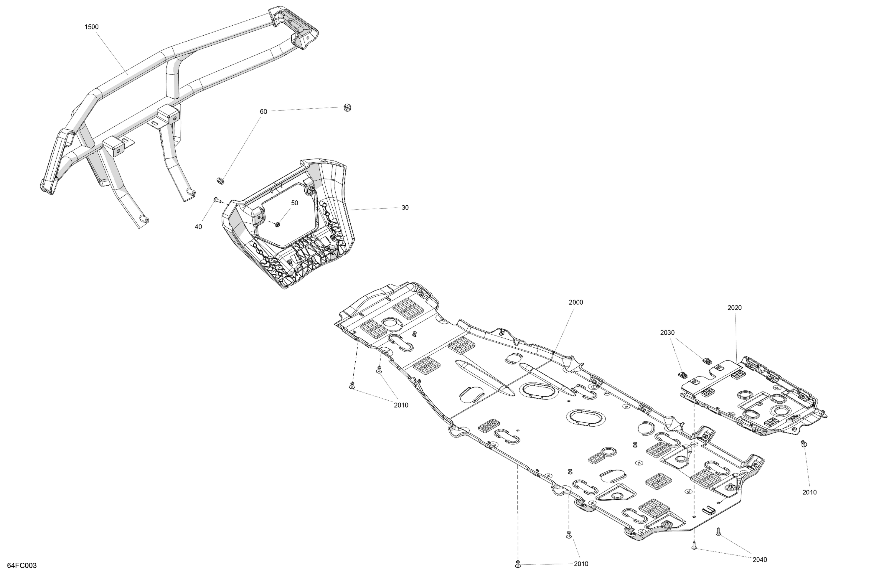 Схема узла: Body - Skid Plate and Bumper