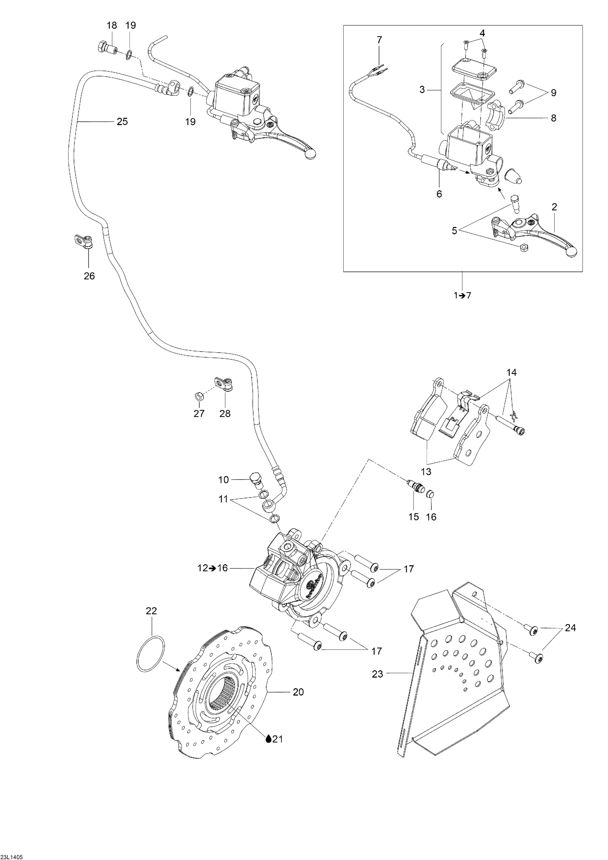 Схема узла: Hydraulic Brakes