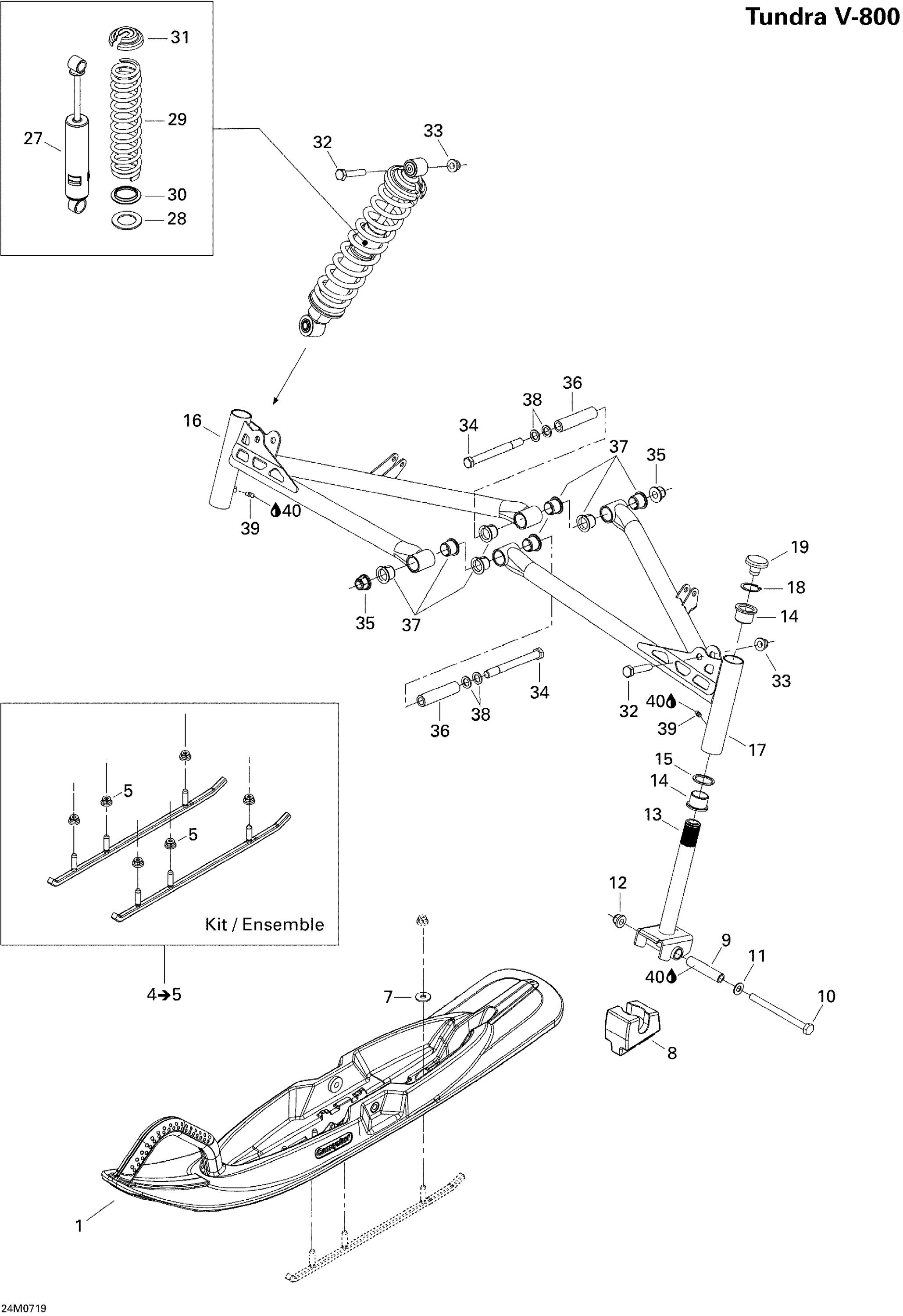 Front Suspension And Ski