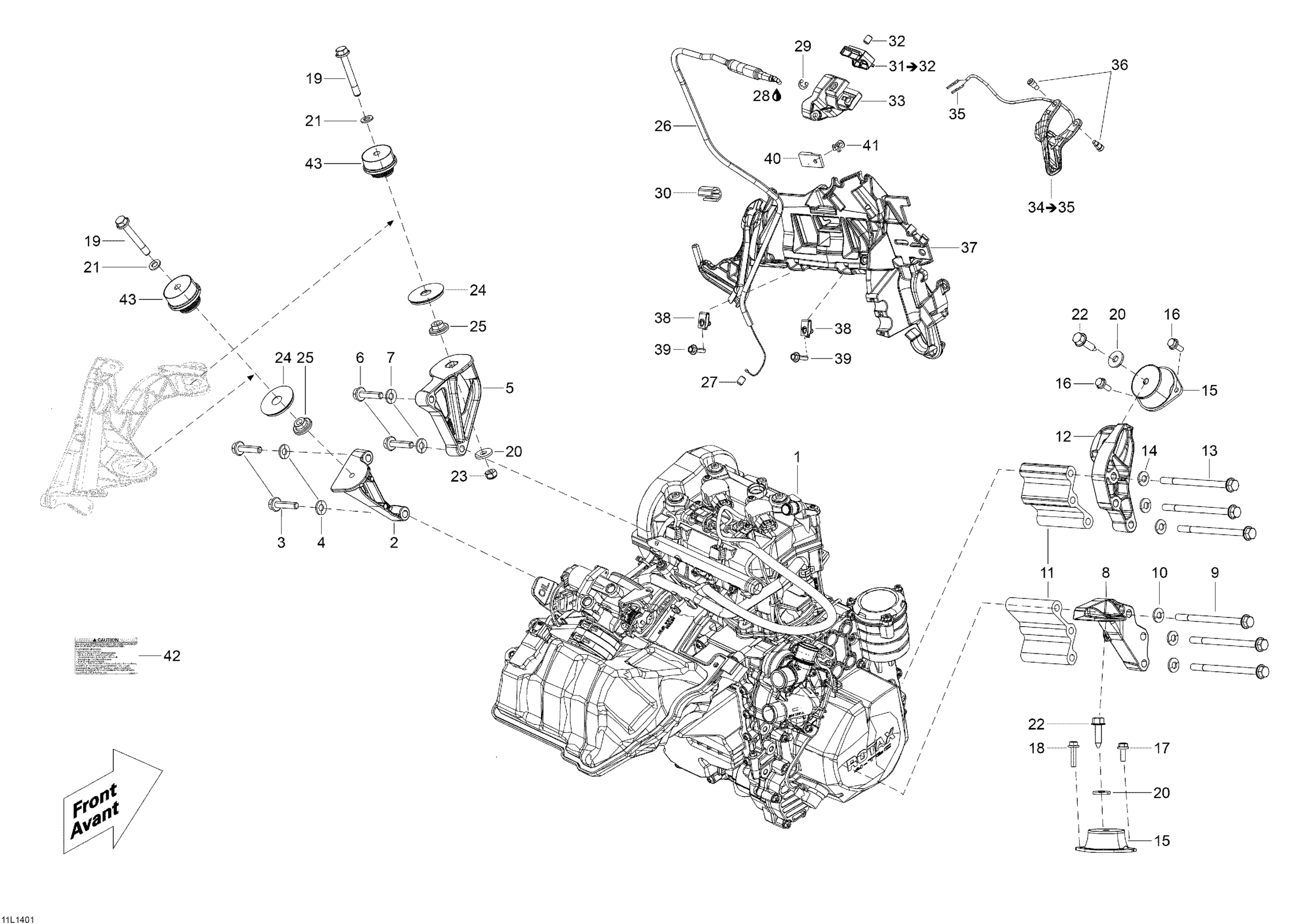 Engine And Engine Support