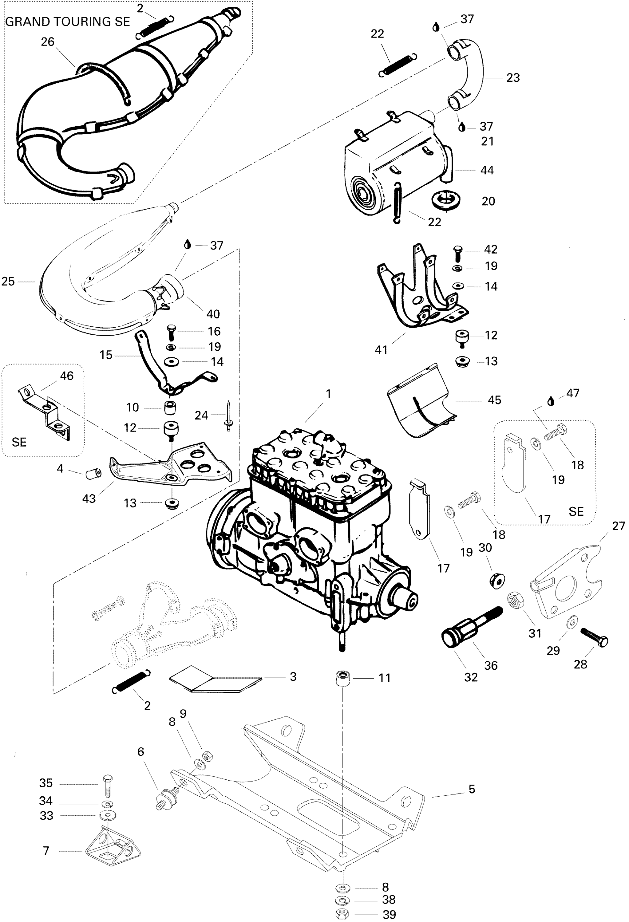 Engine And Engine Support 580