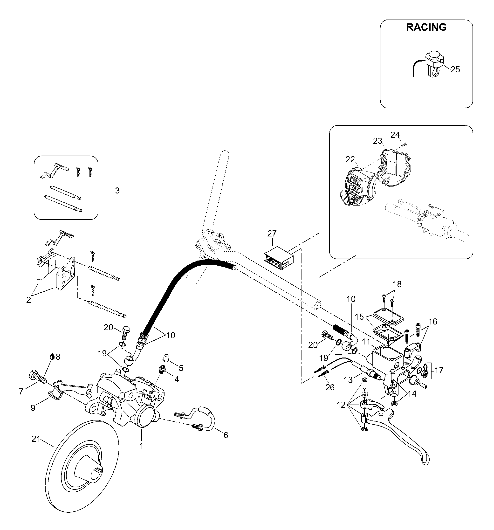 Схема узла: Brake Assy