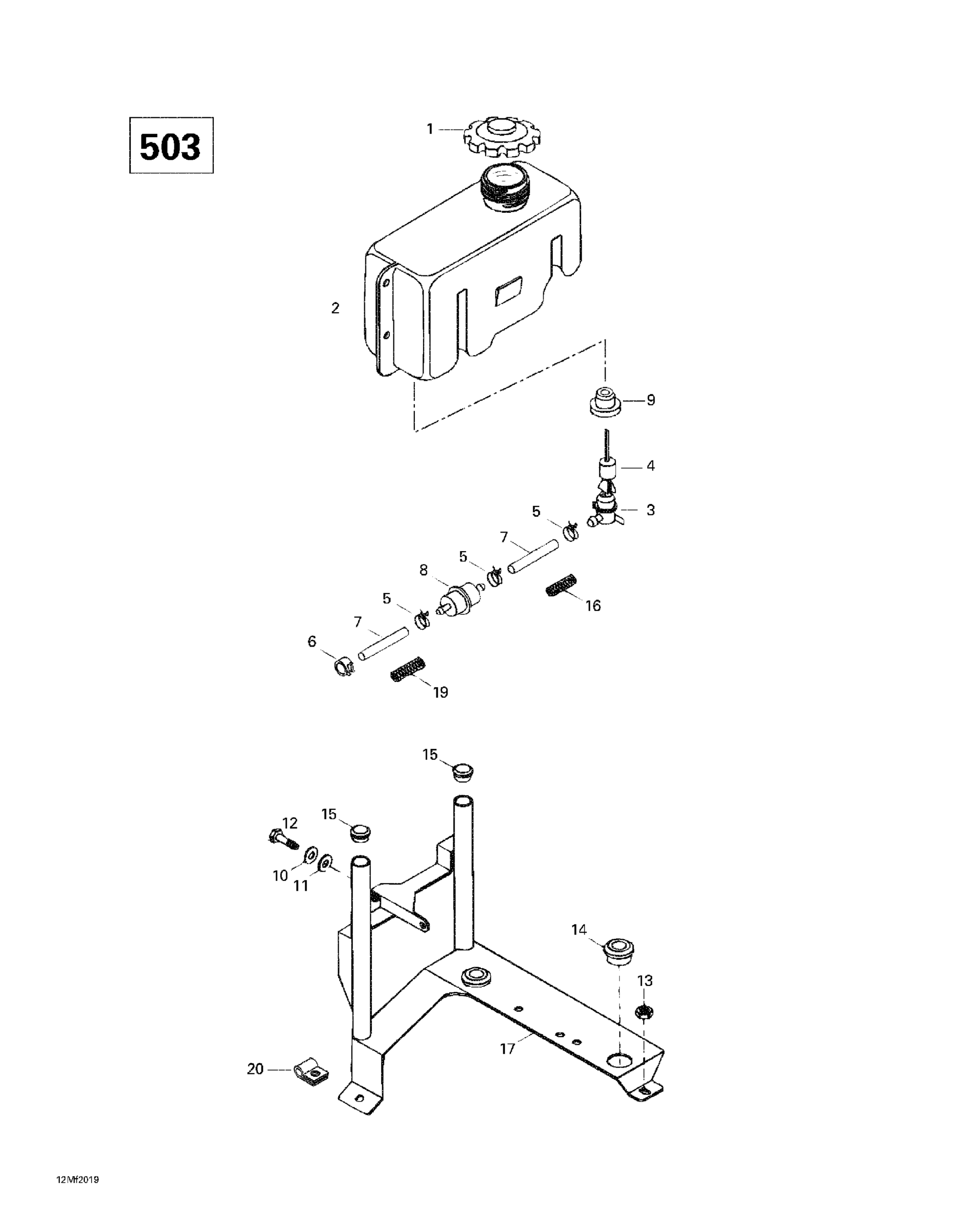 Oil Tank And Support (503)