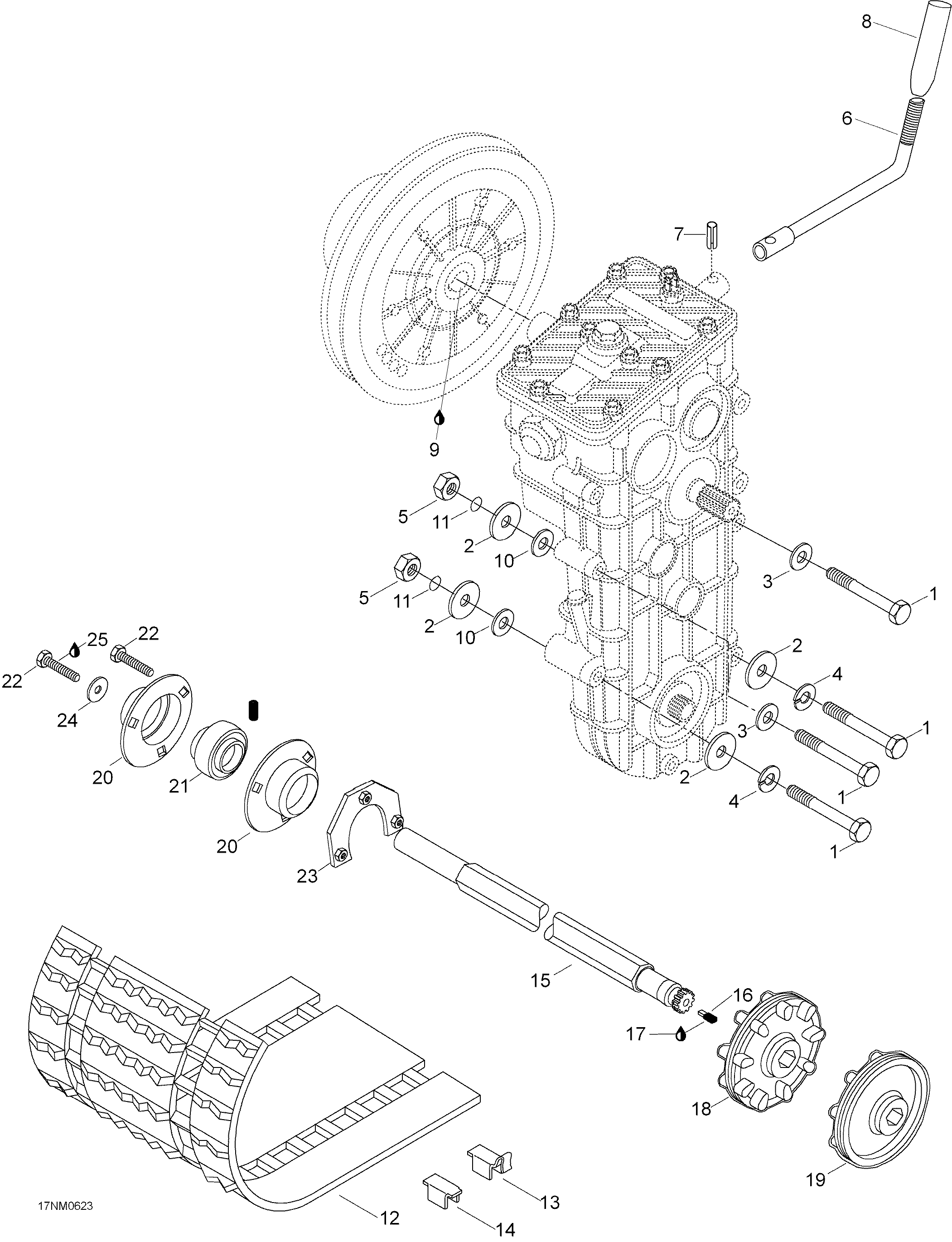 Drive Axle And track