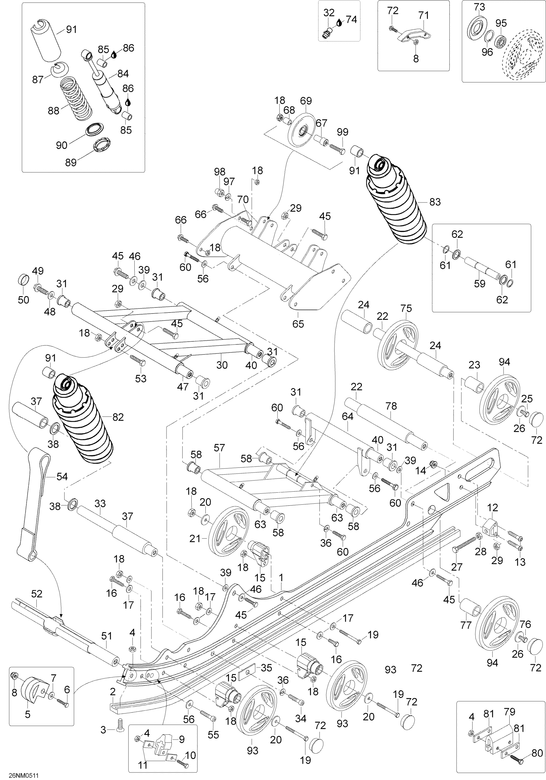 Схема узла: Rear Suspension
