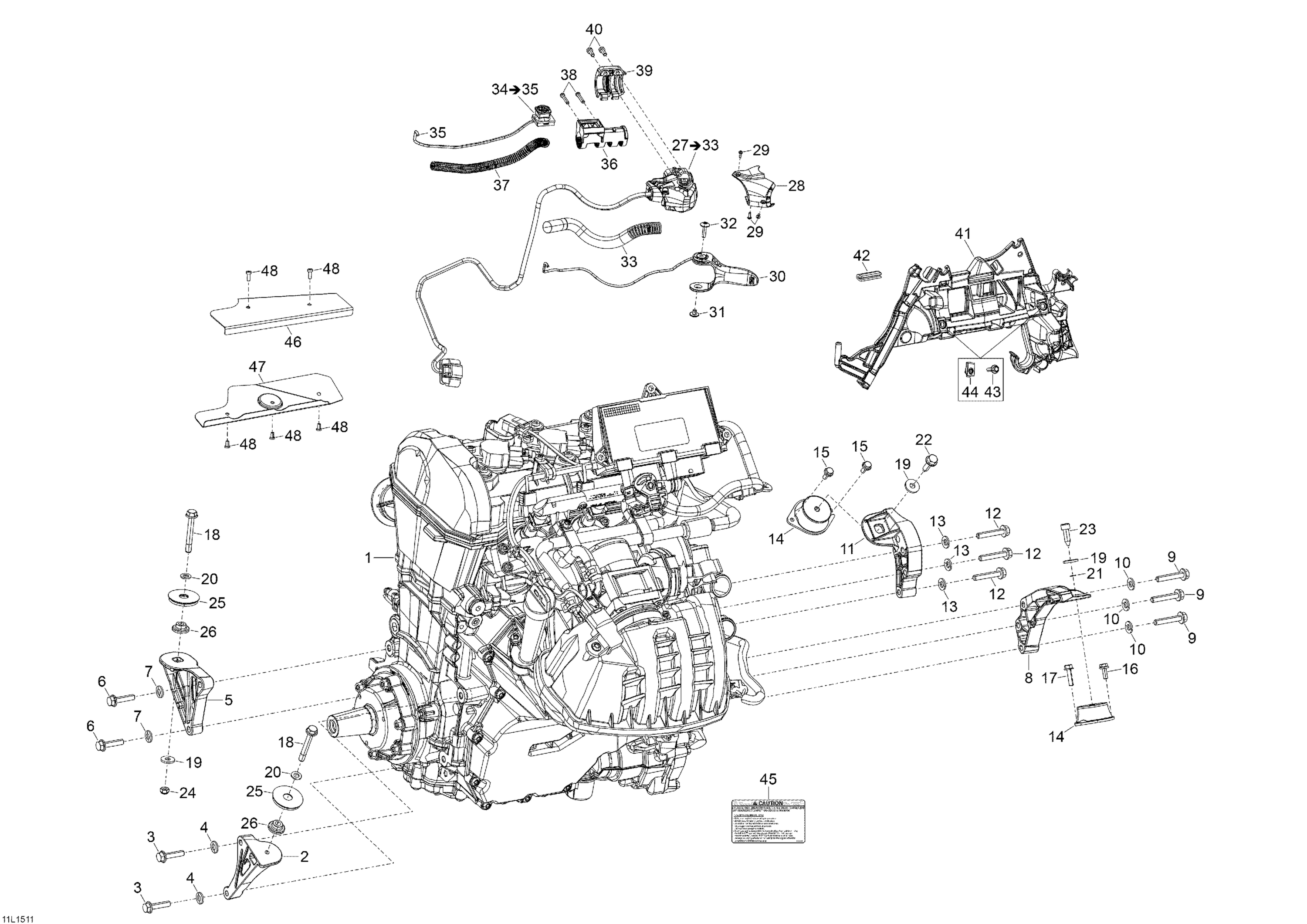 Engine And Engine Support