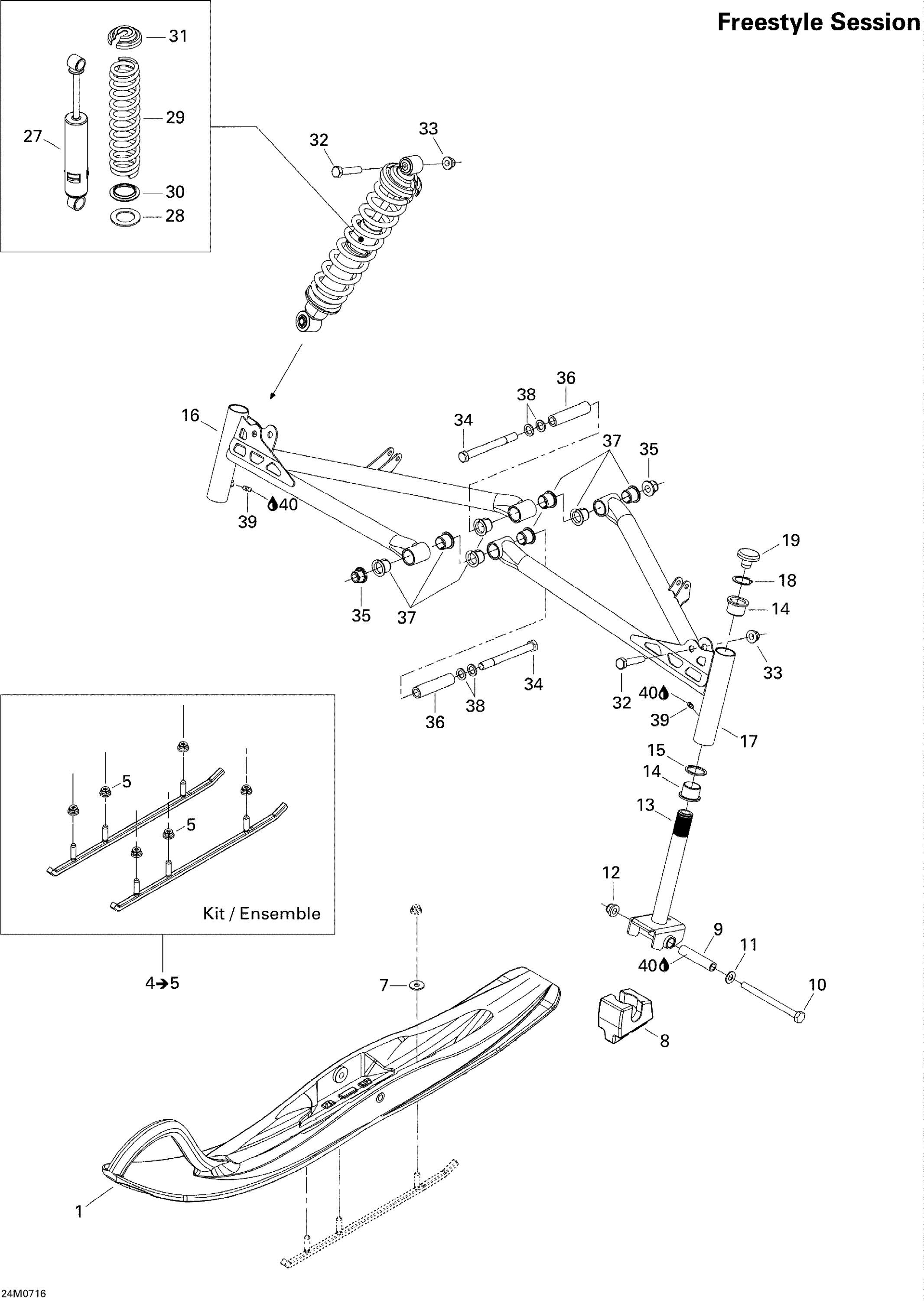 Front Suspension And Ski 300F