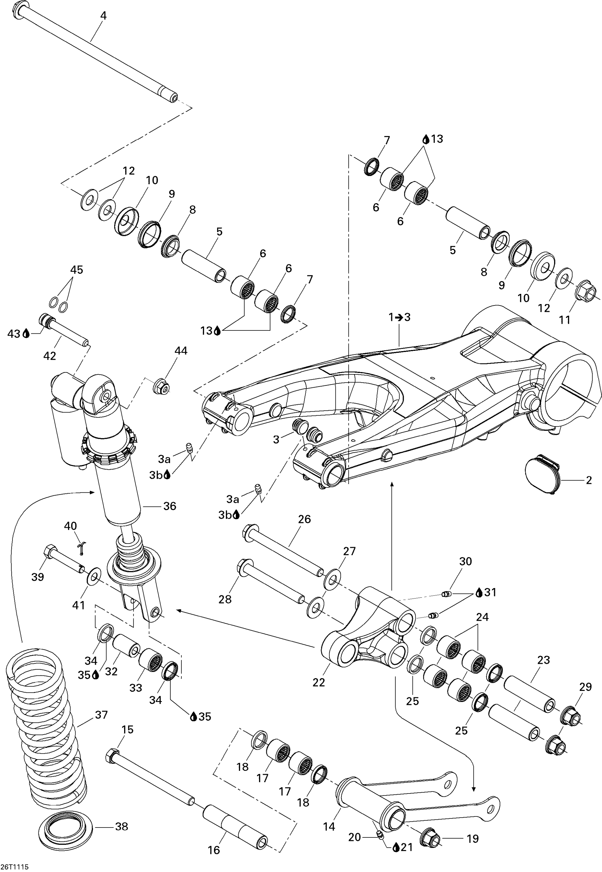 Схема узла: Rear Suspension Xxc