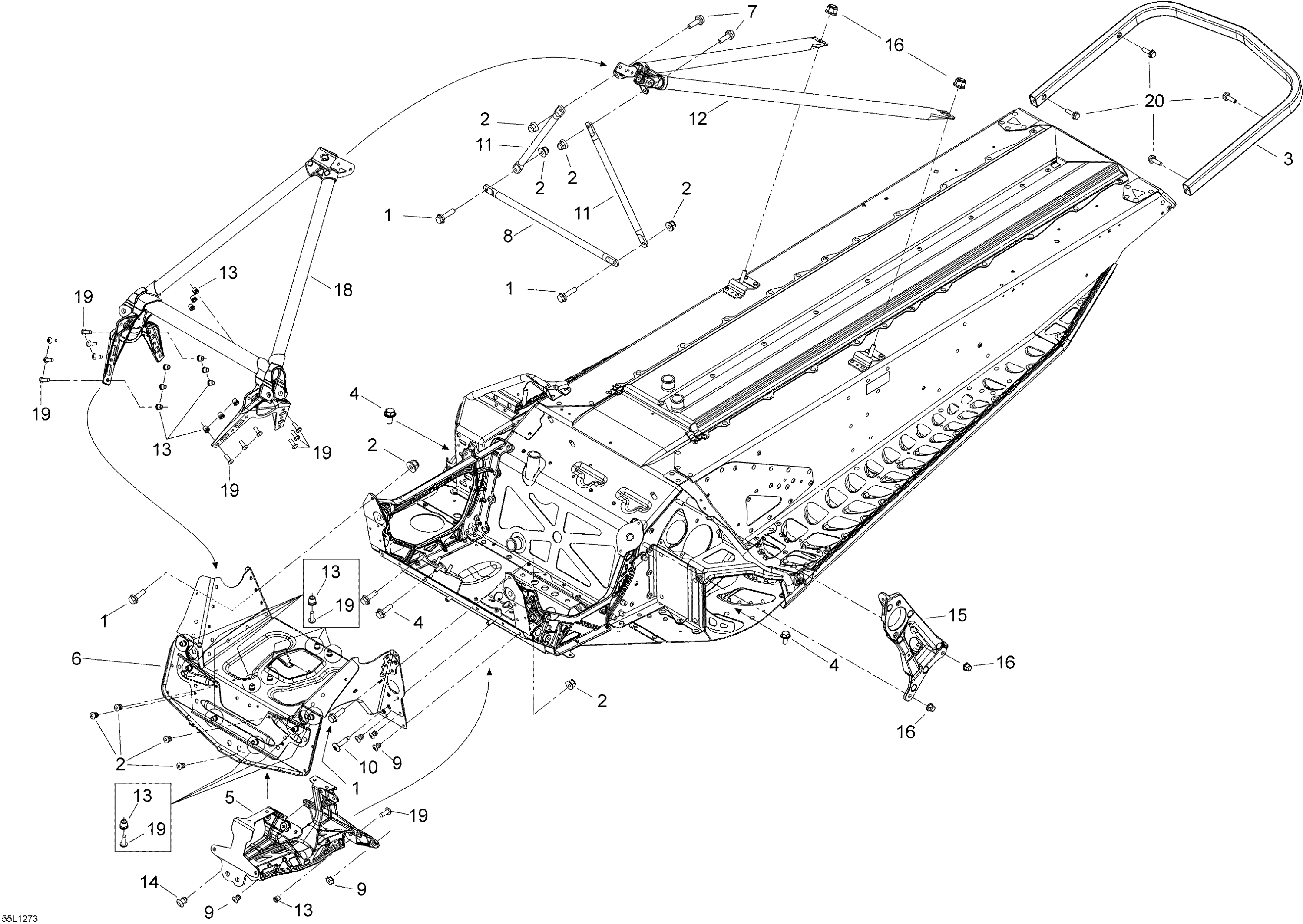 Схема узла: Frame and components