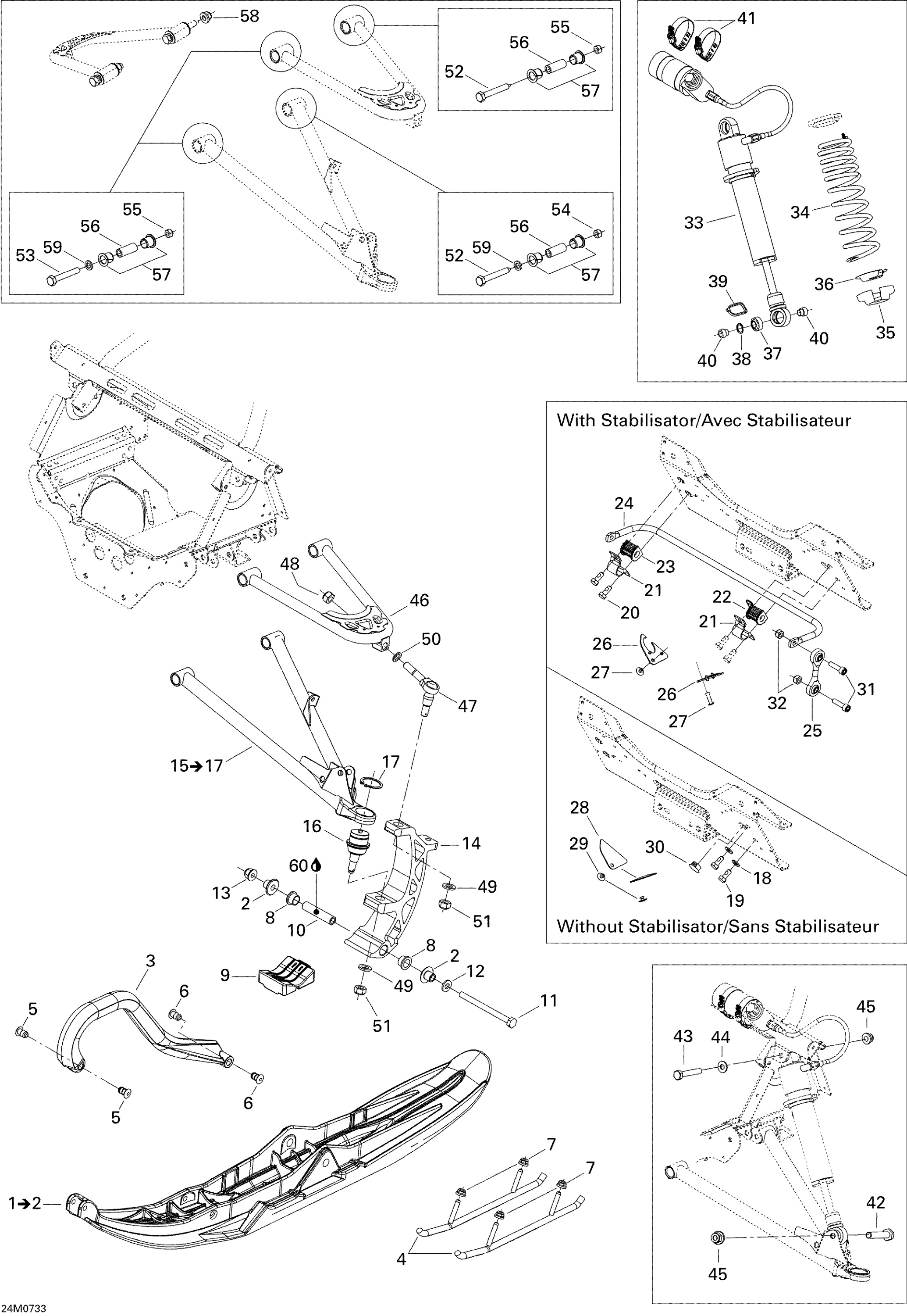 Схема узла: Front Suspension And Ski