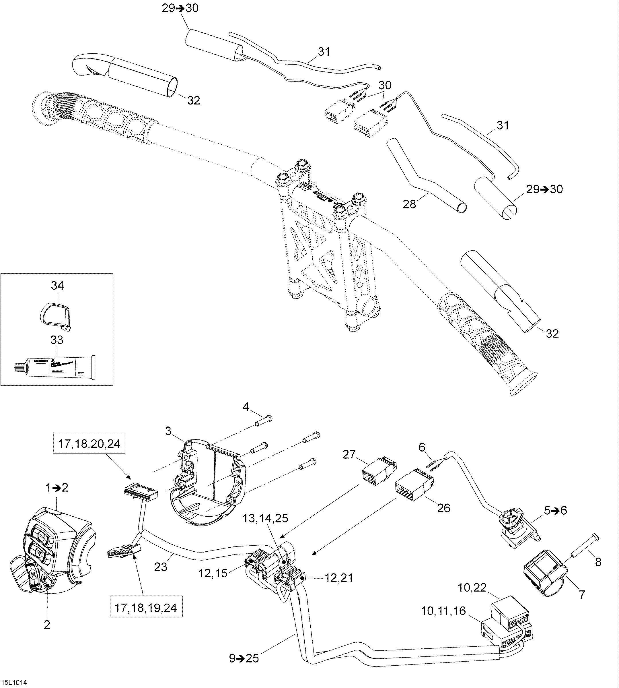 Схема узла: Steering Wiring Harness