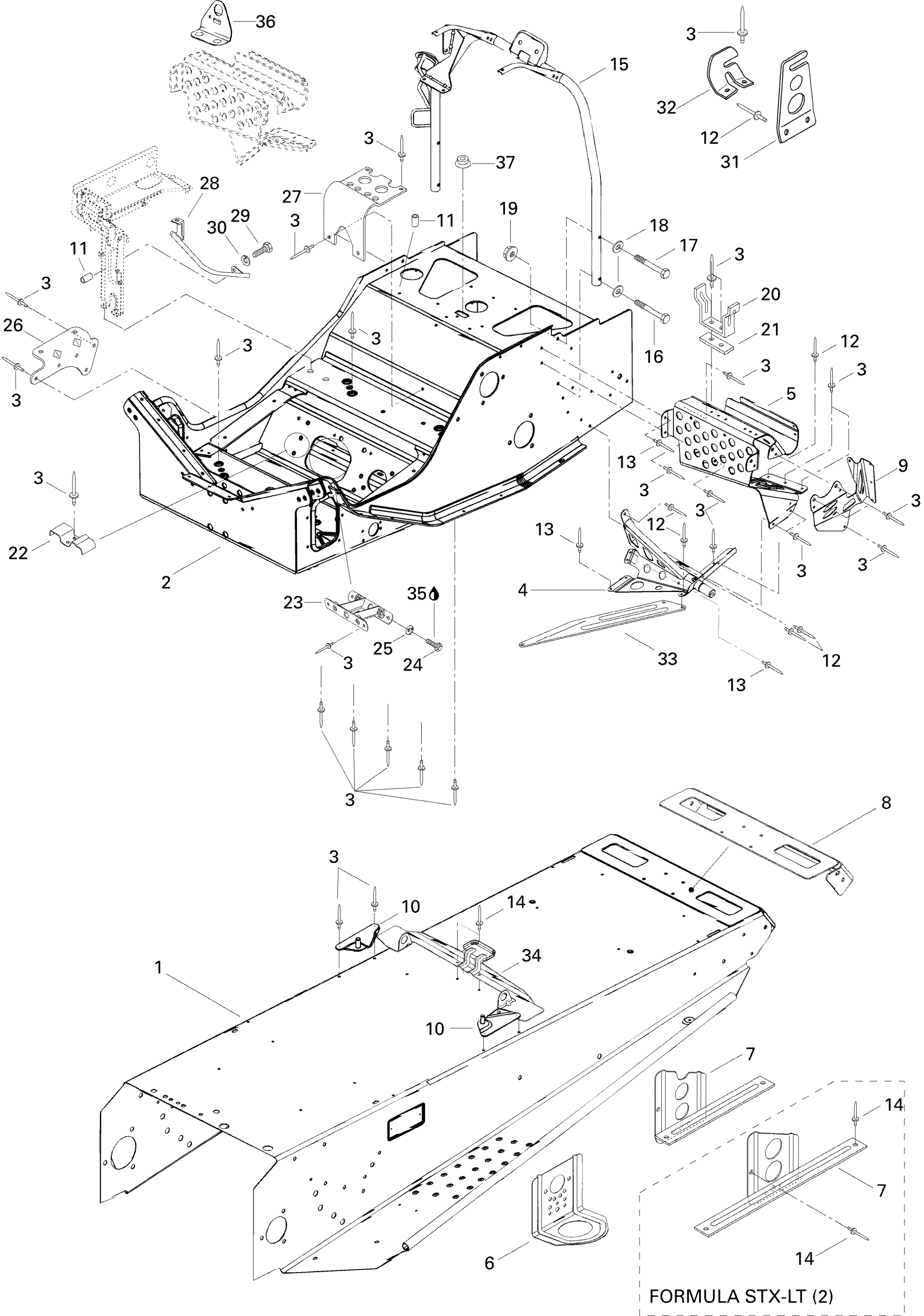 Схема узла: Frame and Components STX