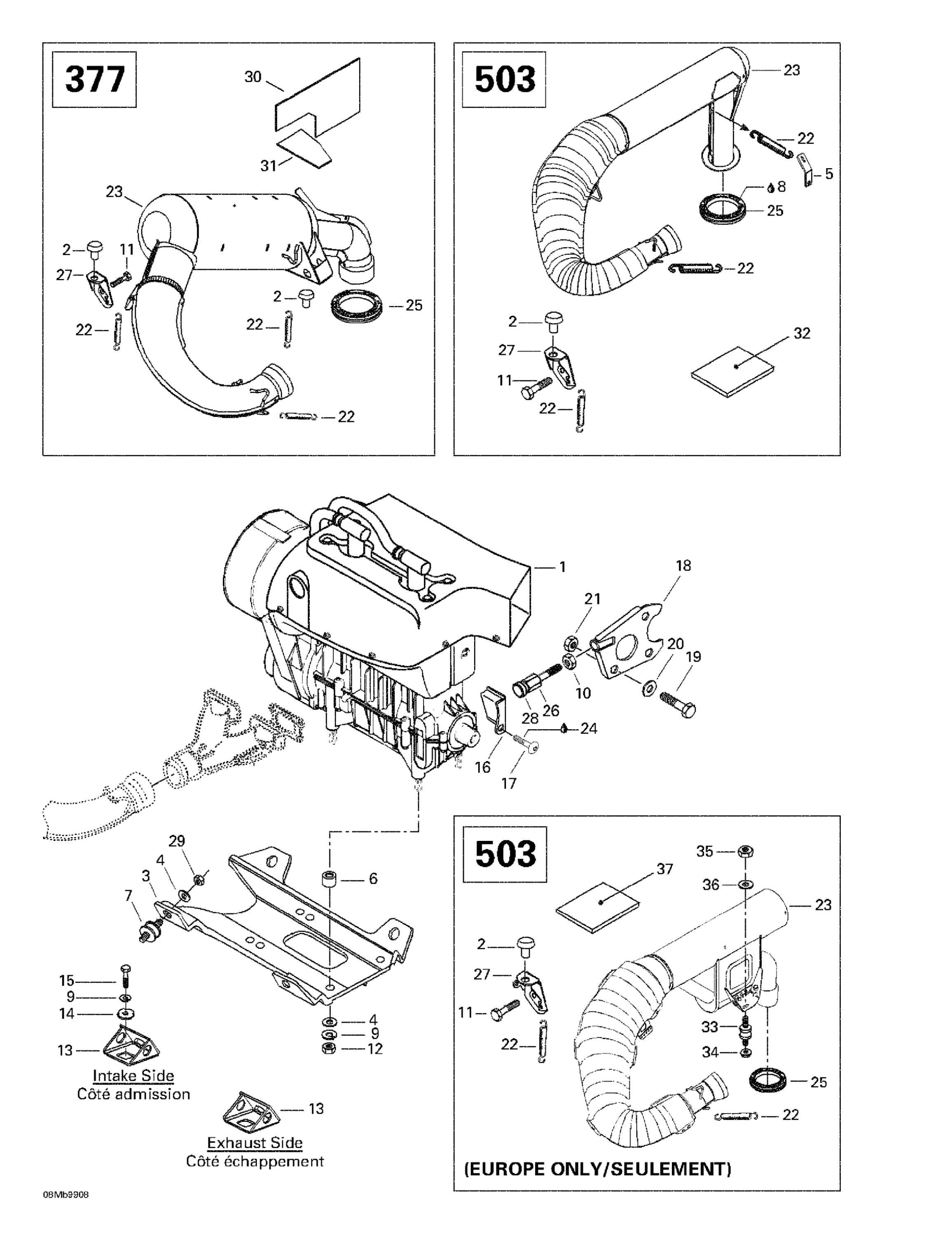 Схема узла: Engine Support And Muffler